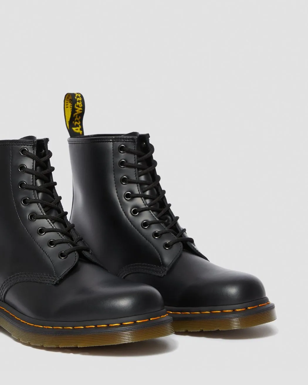 1460 Black Smooth Dr. Marten 8 Eye Boots