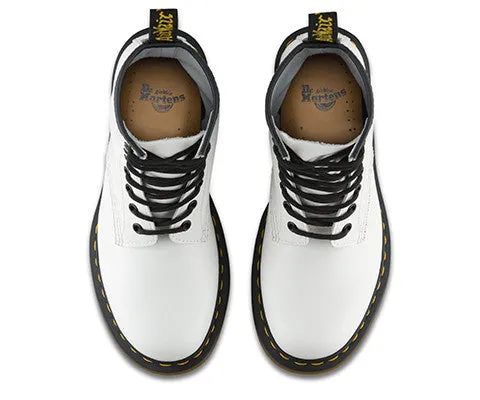 1460 White Smooth Dr. Marten 8 Eye Boots