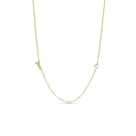 14k Gold Screw "U" Necklace