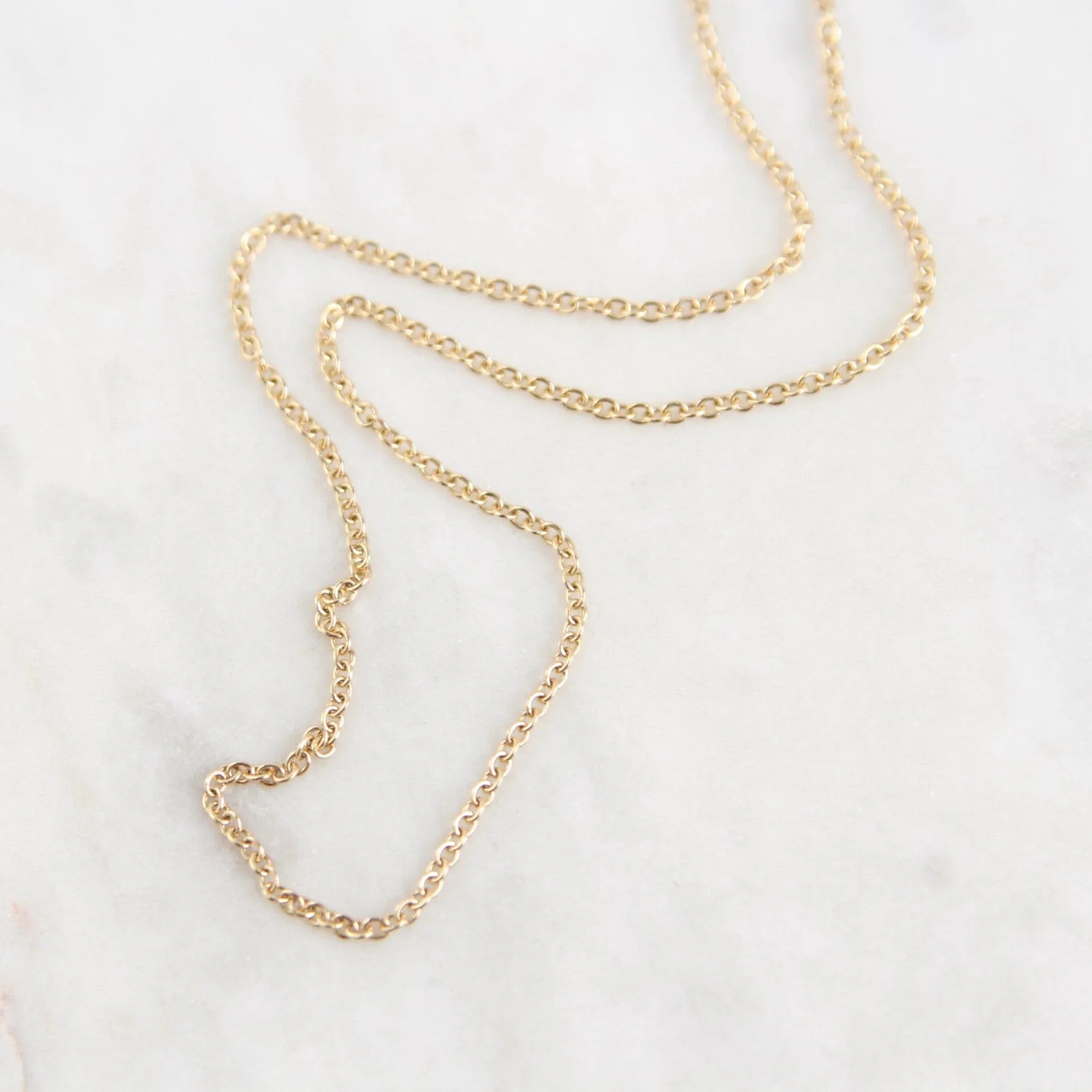 14k Yellow Gold Chain ~ 16" 1.3mm