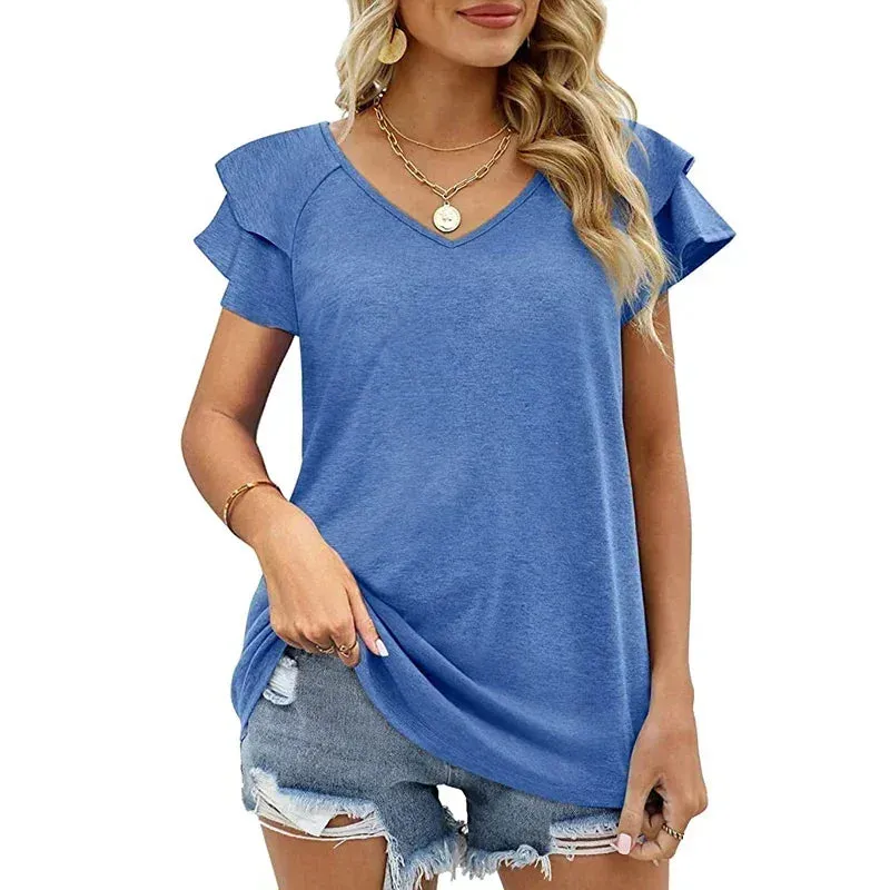 2024 Casual Short Sleeve Sweatshirt for Female