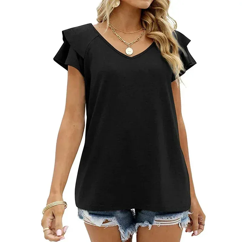 2024 Casual Short Sleeve Sweatshirt for Female