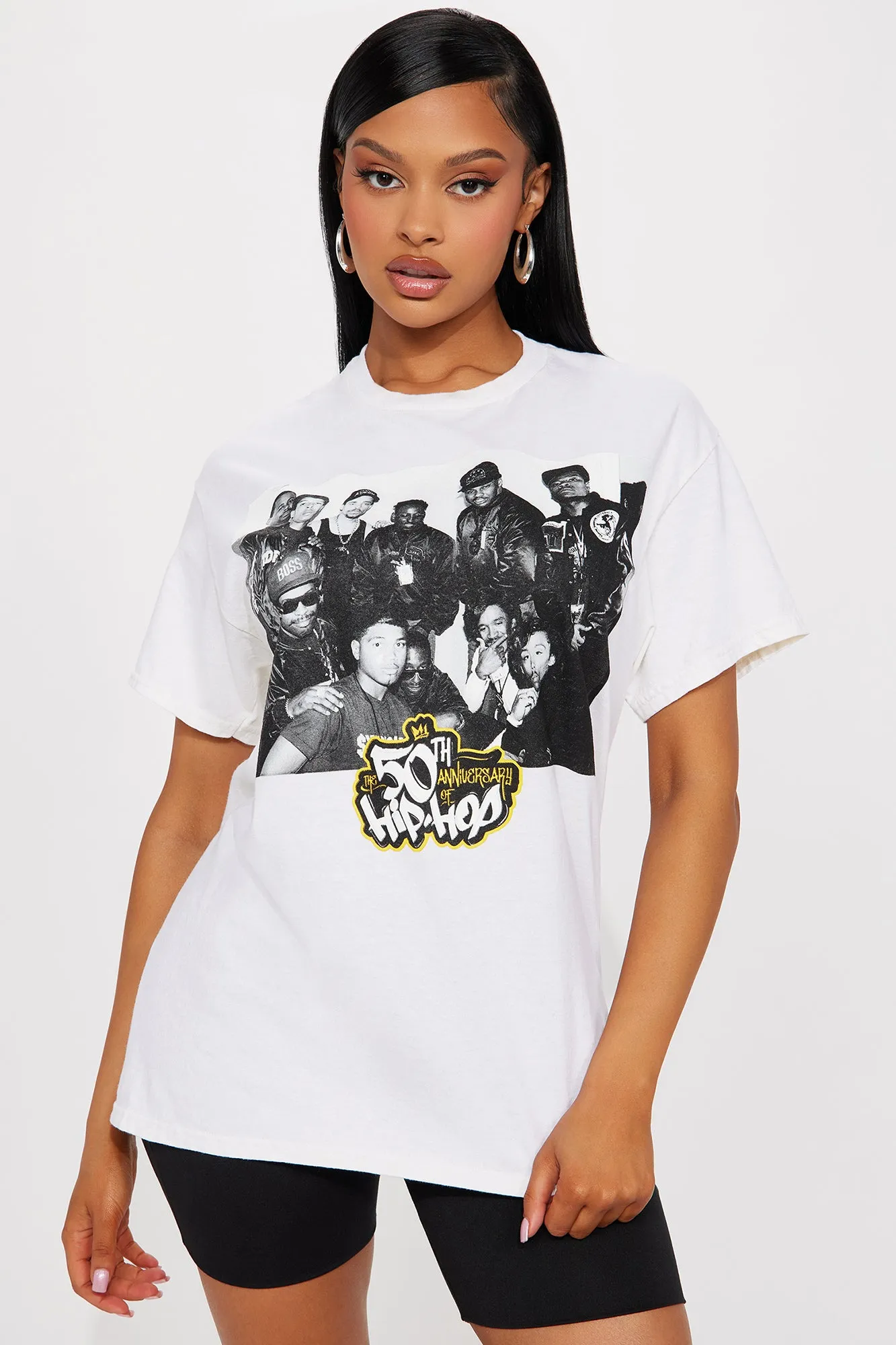 50th Anniversary Of Hip Hop Graphic Tee - Taupe