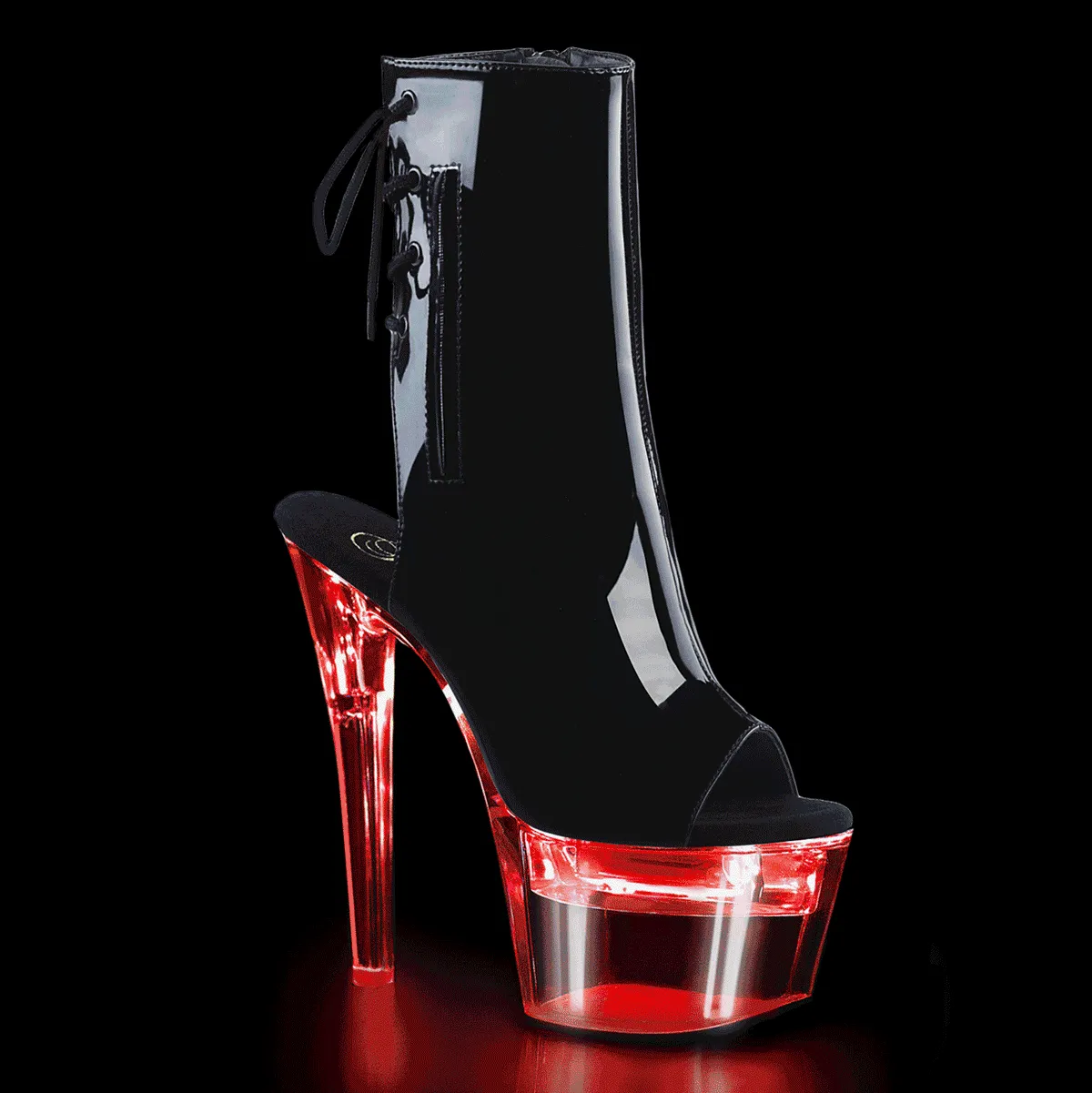 7" Heel LED Light-Up Boot (FLASHDANCE-1018-7)