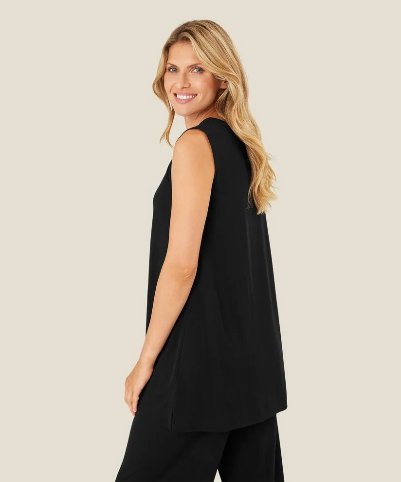 900010262 MaElta Jersey Basic Top - Black