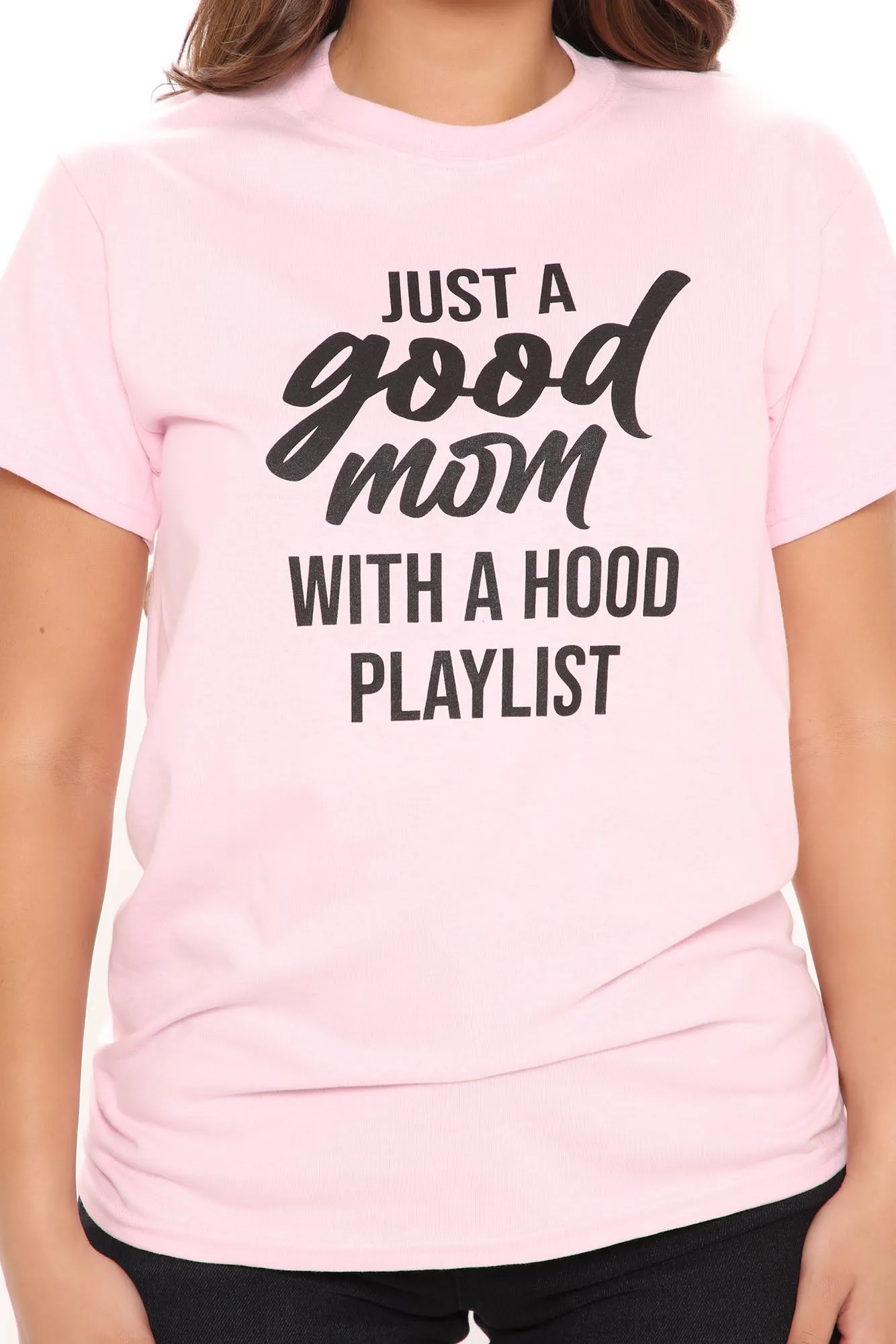 A Good Mom Hood Playlist Top - Pink