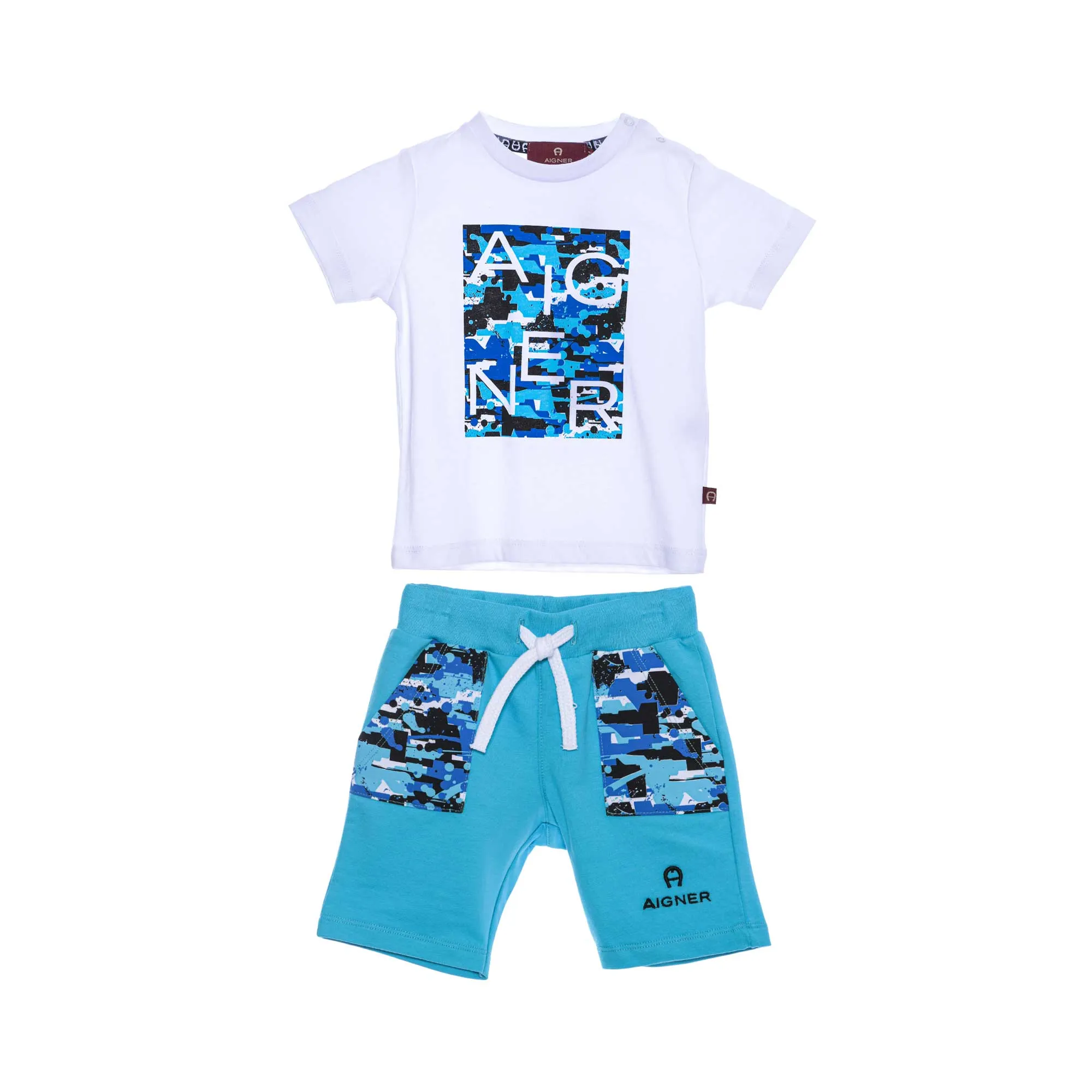 Aigner Kids Baby Boy's T-Shirt and Short Set