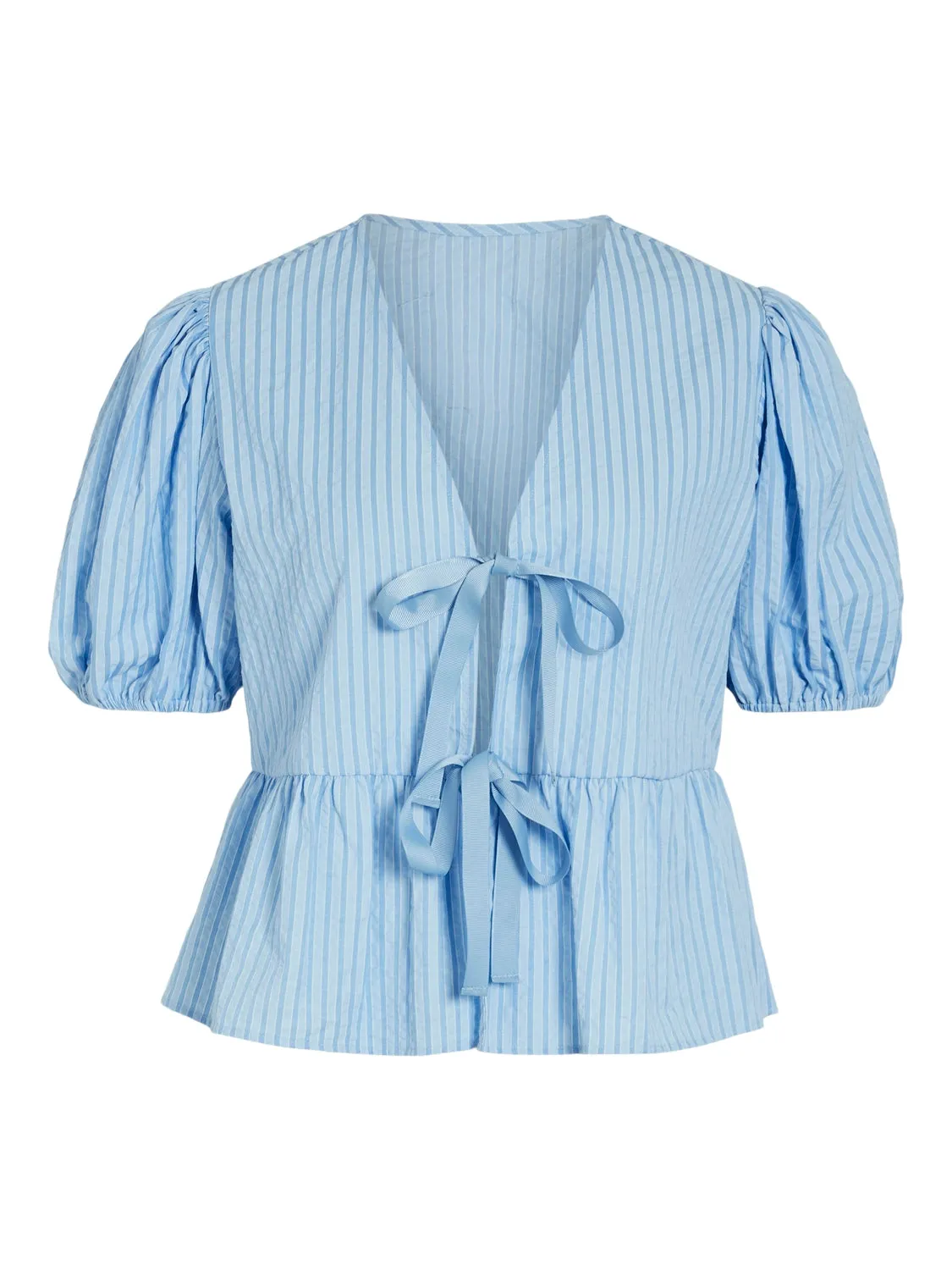 Alex Tie Detail Top (Cashmere Blue/Blue)