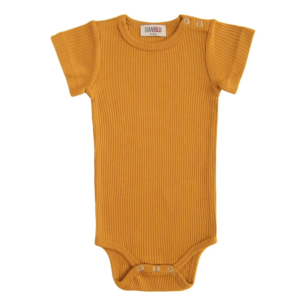 Amber Orange SS Modal Bodysuit