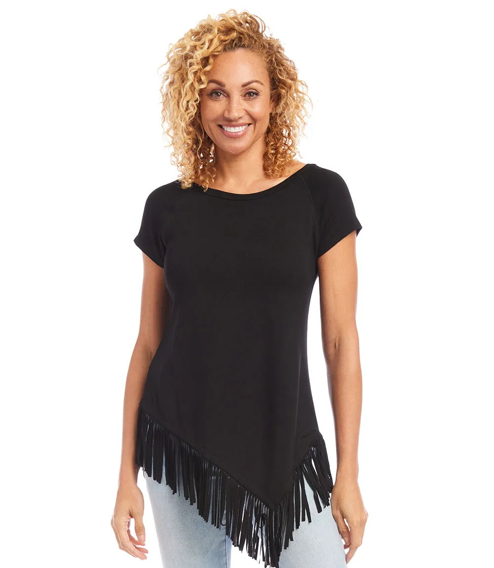 Angled Fringe Top