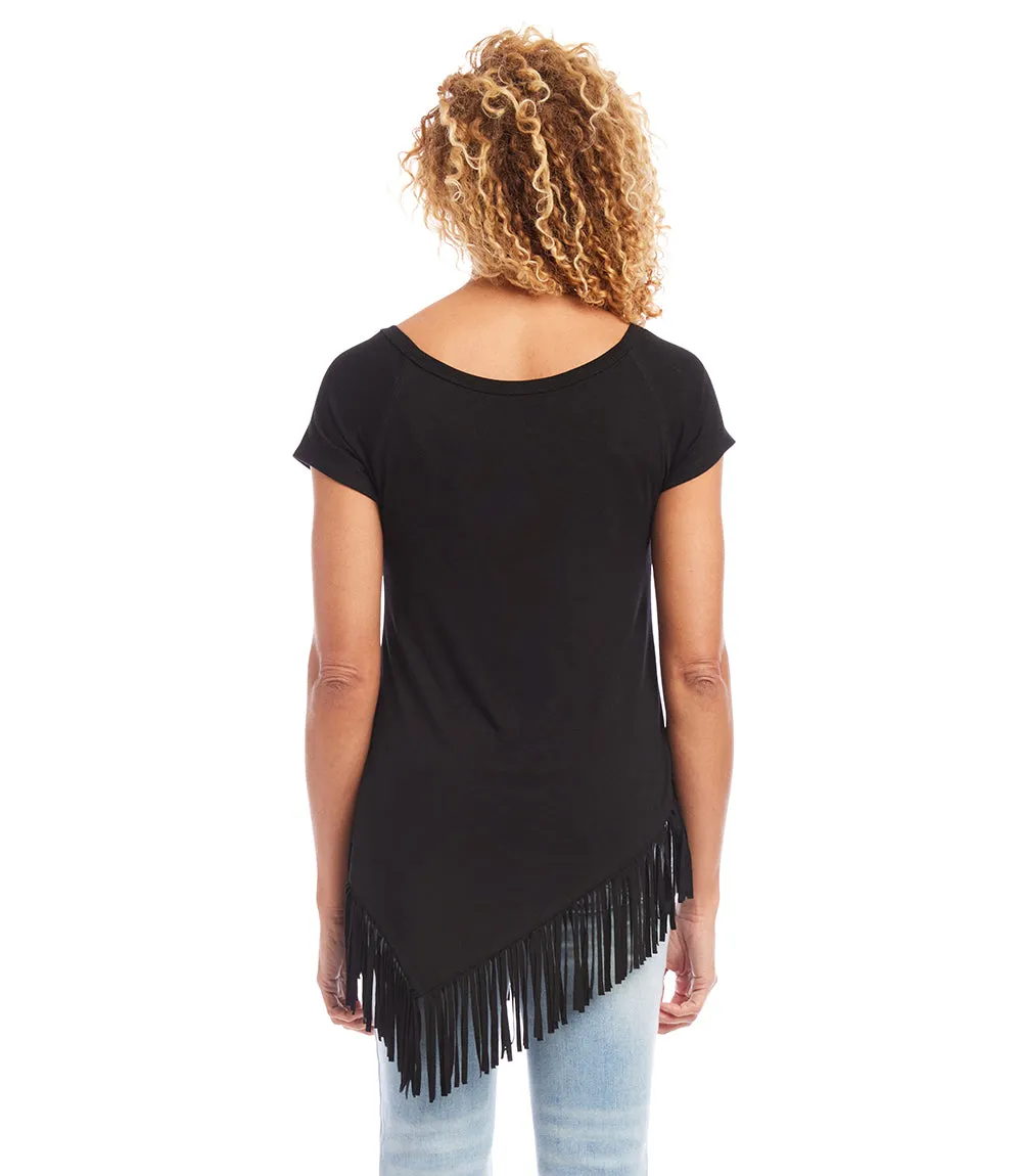 Angled Fringe Top