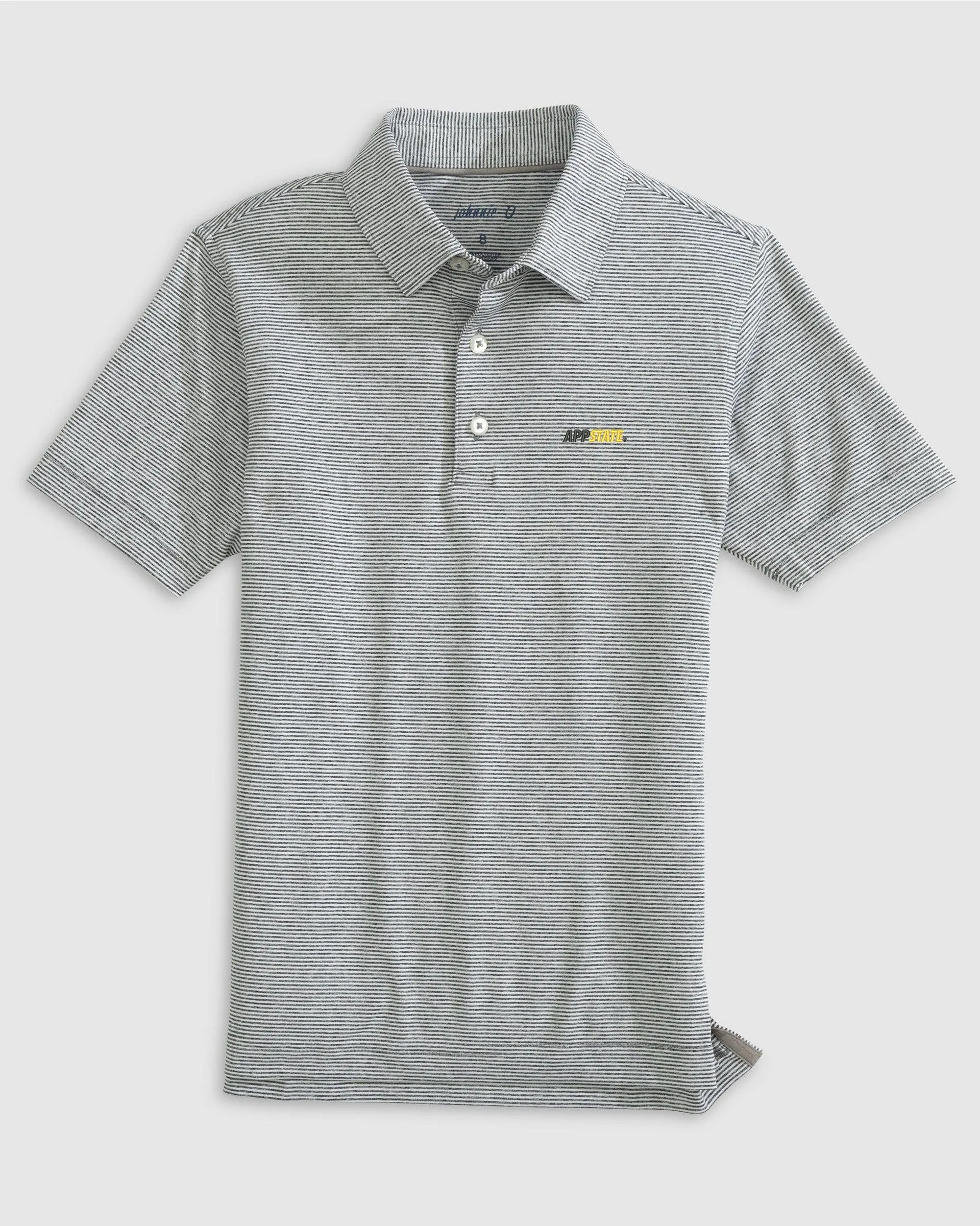 Appalachian State Lyndonn Jr. Striped Jersey Performance Polo