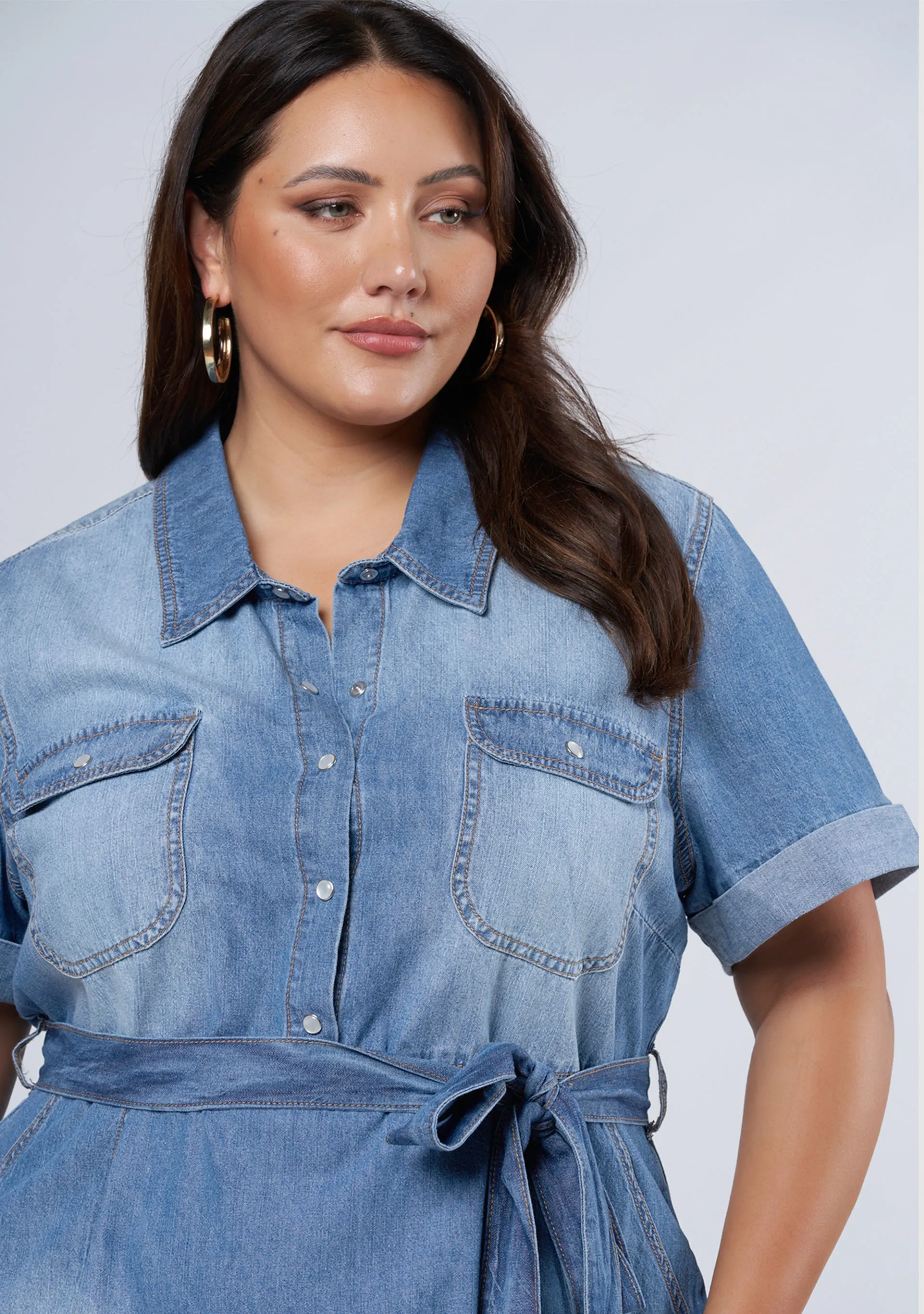 Ari Denim Midi Dress