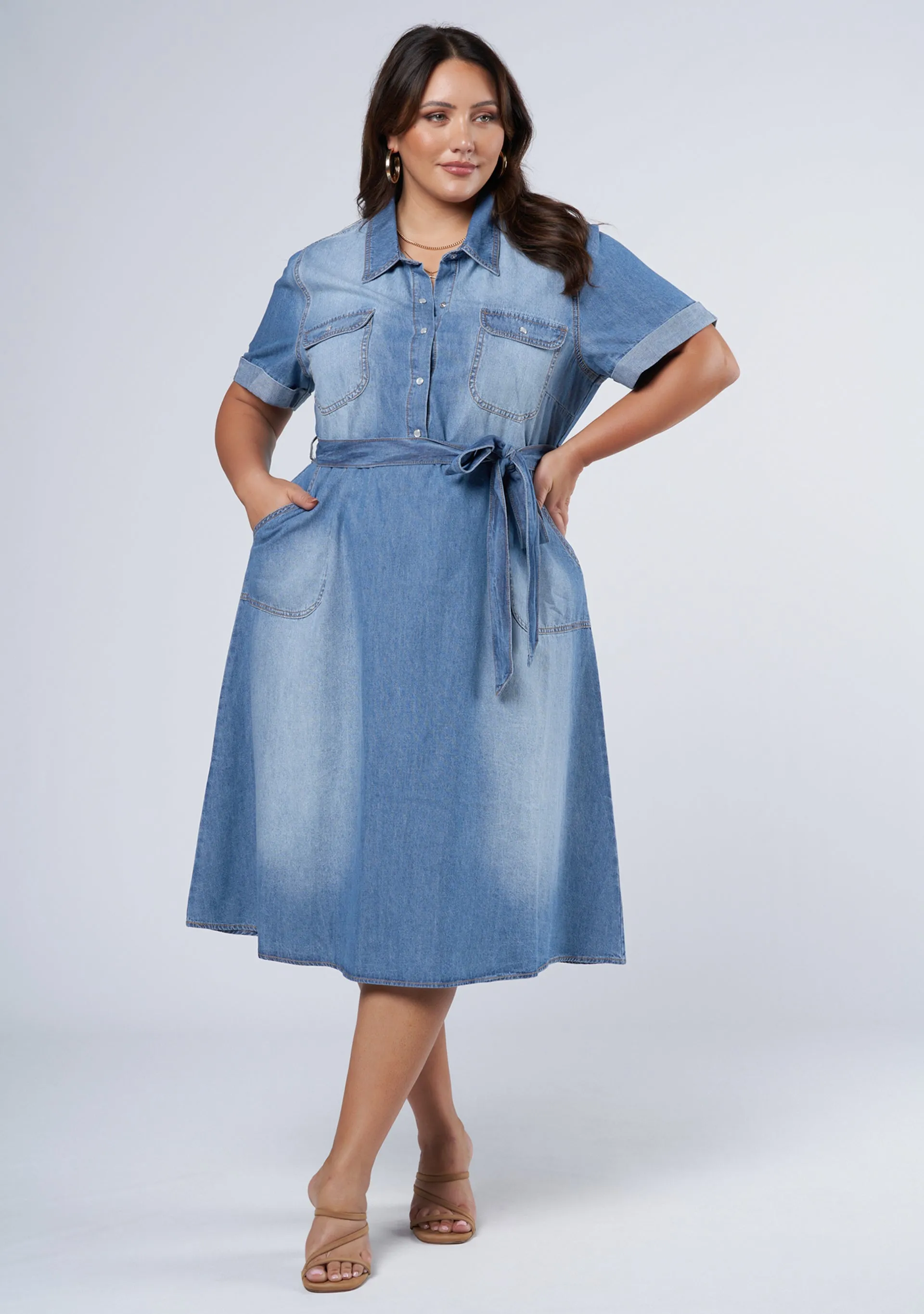 Ari Denim Midi Dress