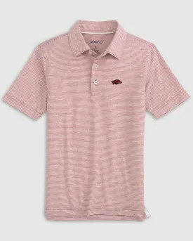 Arkansas Lyndonn Jr. Striped Jersey Performance Polo