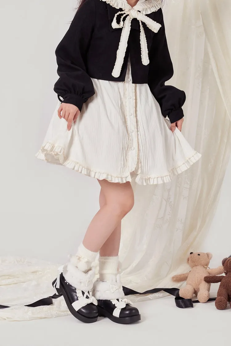 Autumn and winter snow boots Lolita plus velvet short boots