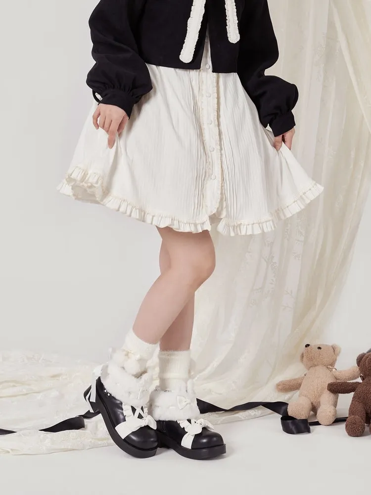 Autumn and winter snow boots Lolita plus velvet short boots