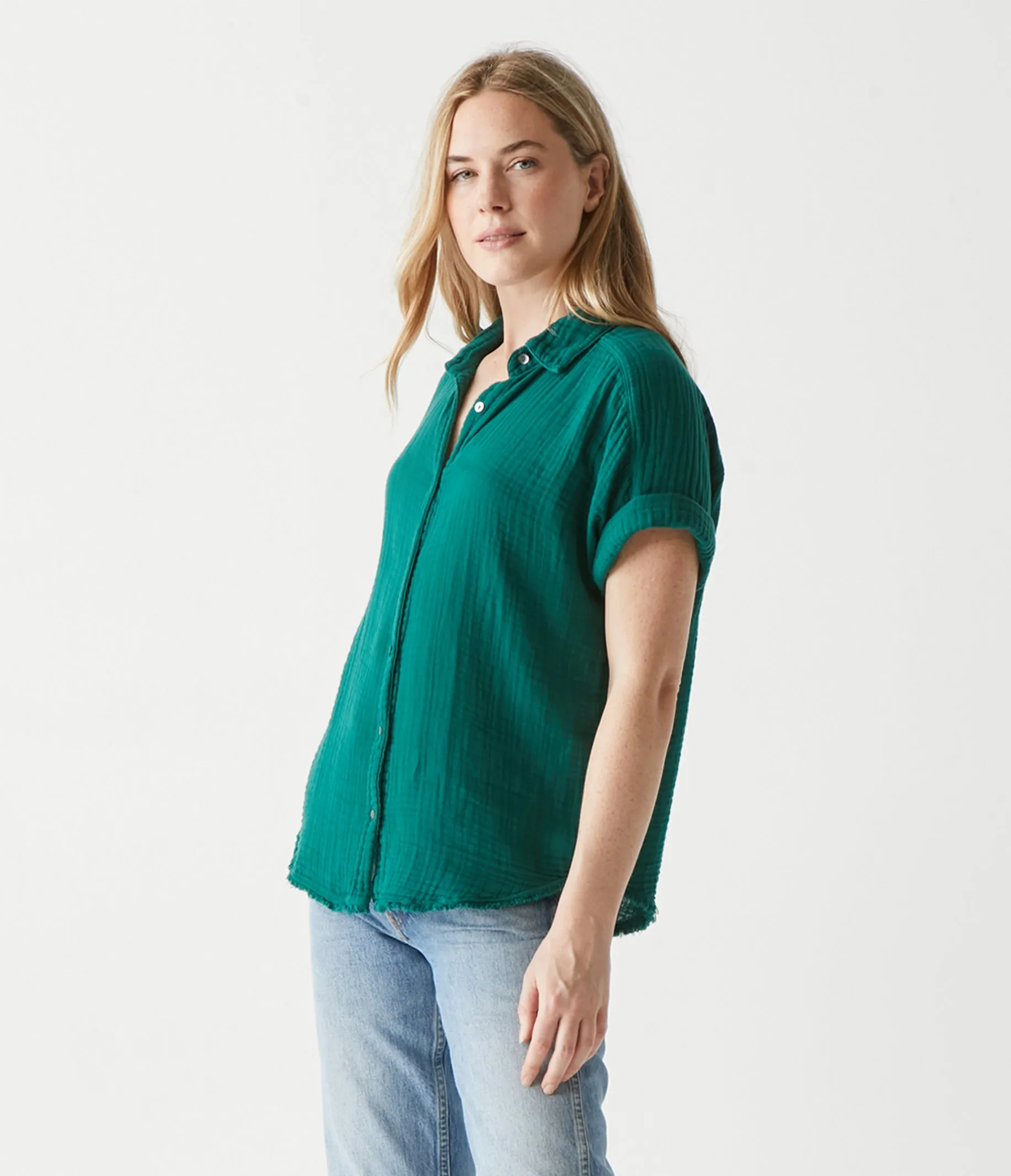 Bailey Gauze Button Down Shirt