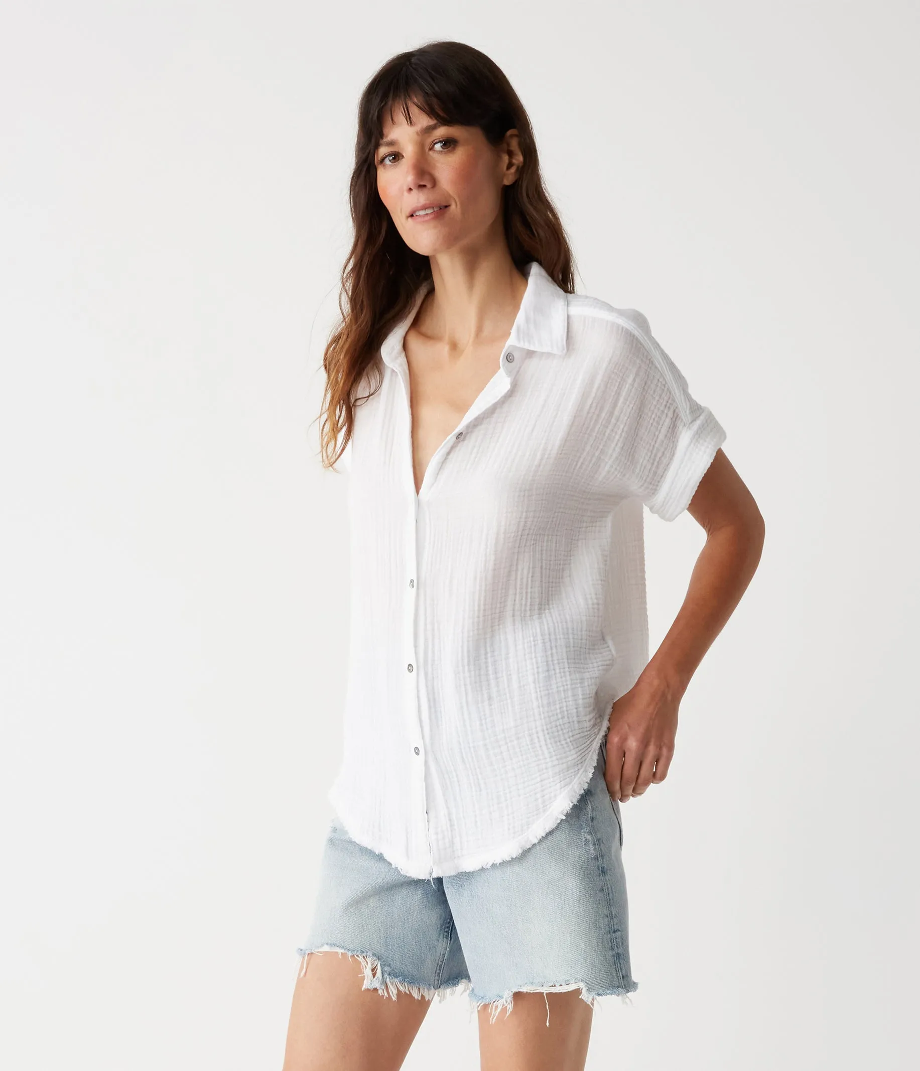 Bailey Gauze Button Down Shirt