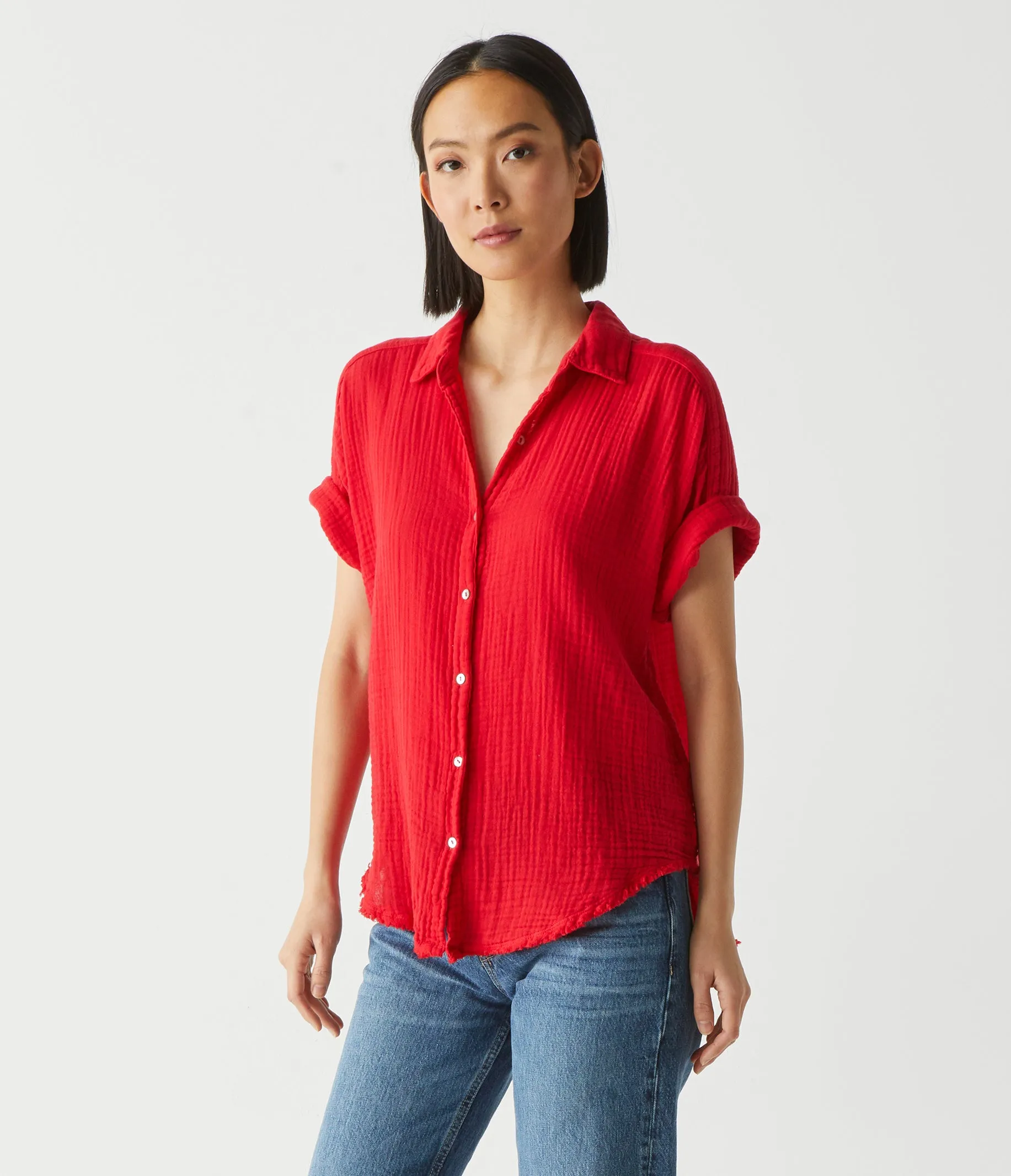 Bailey Gauze Button Down Shirt