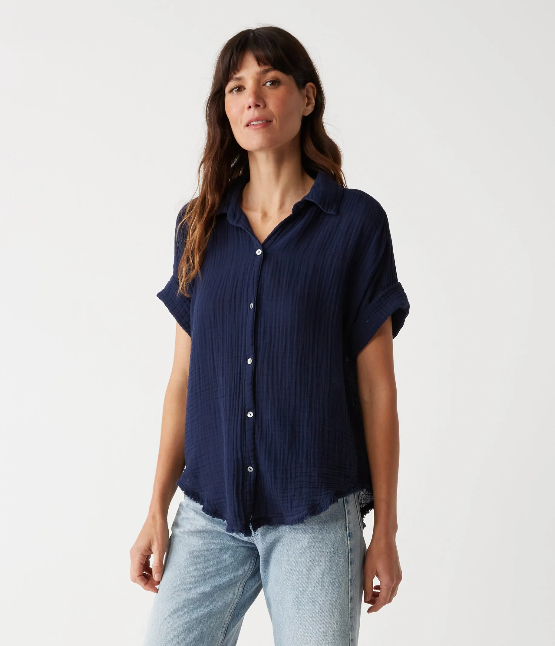 Bailey Gauze Button Down Shirt