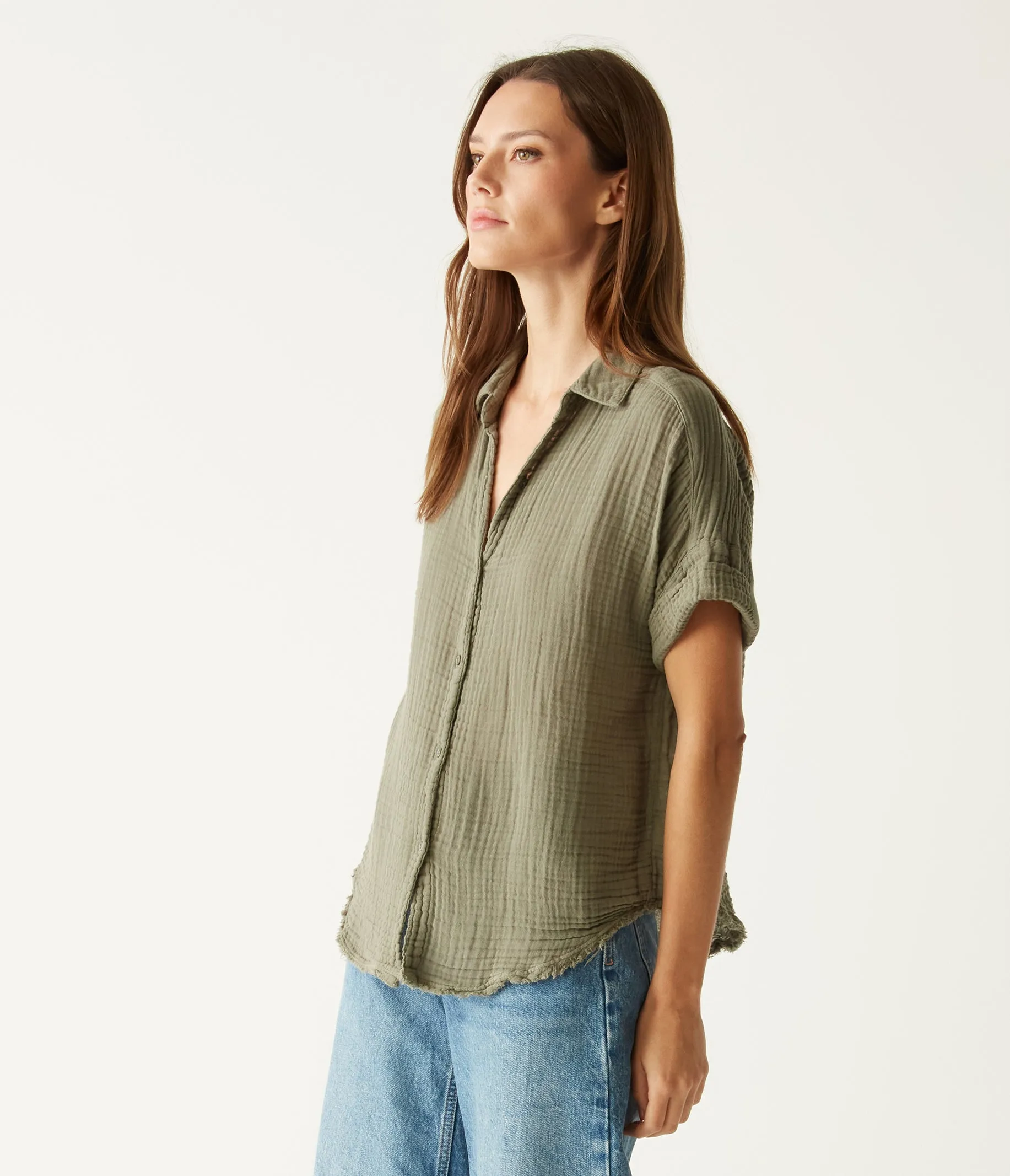 Bailey Gauze Button Down Shirt