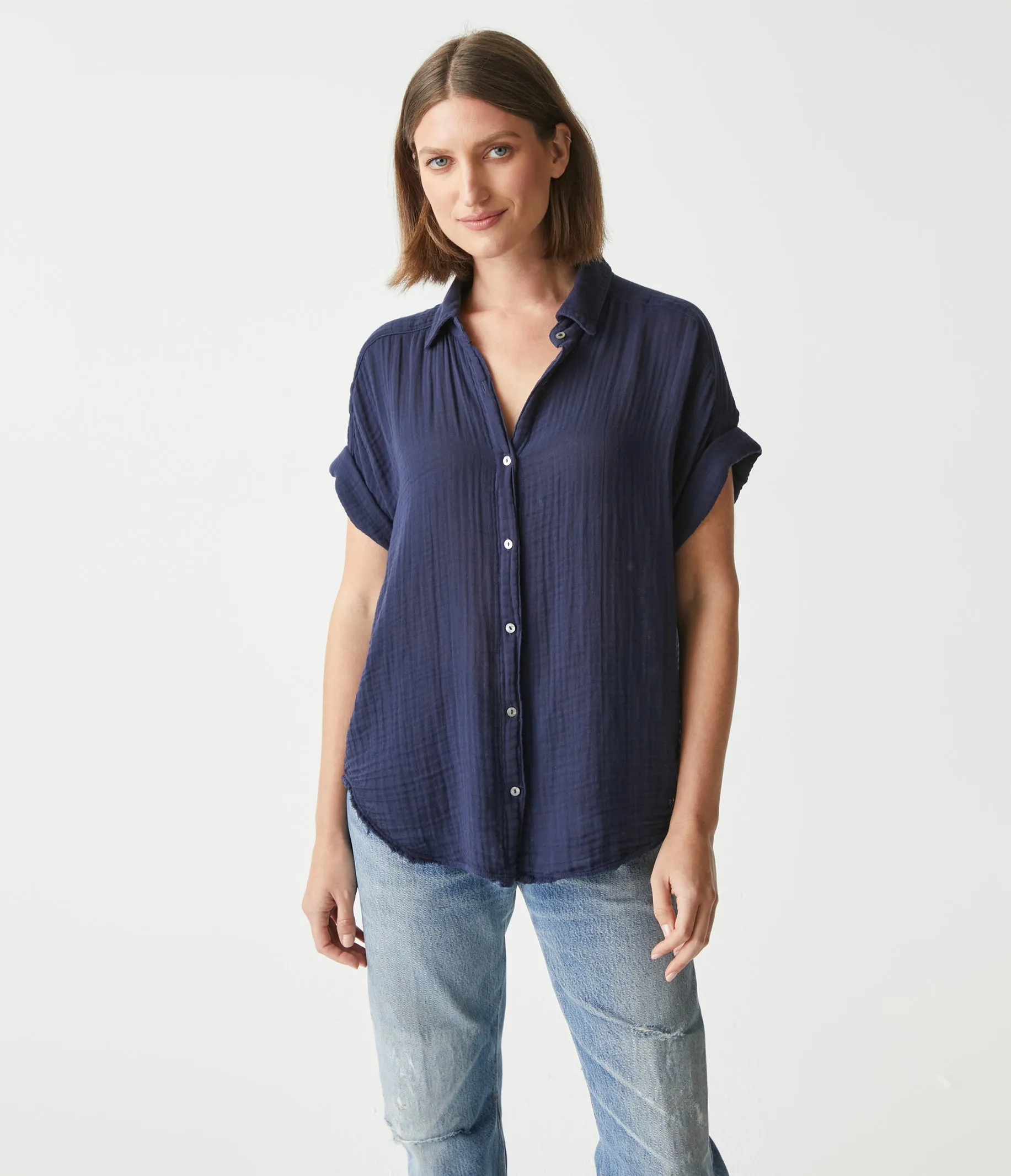 Bailey Gauze Button Down Shirt