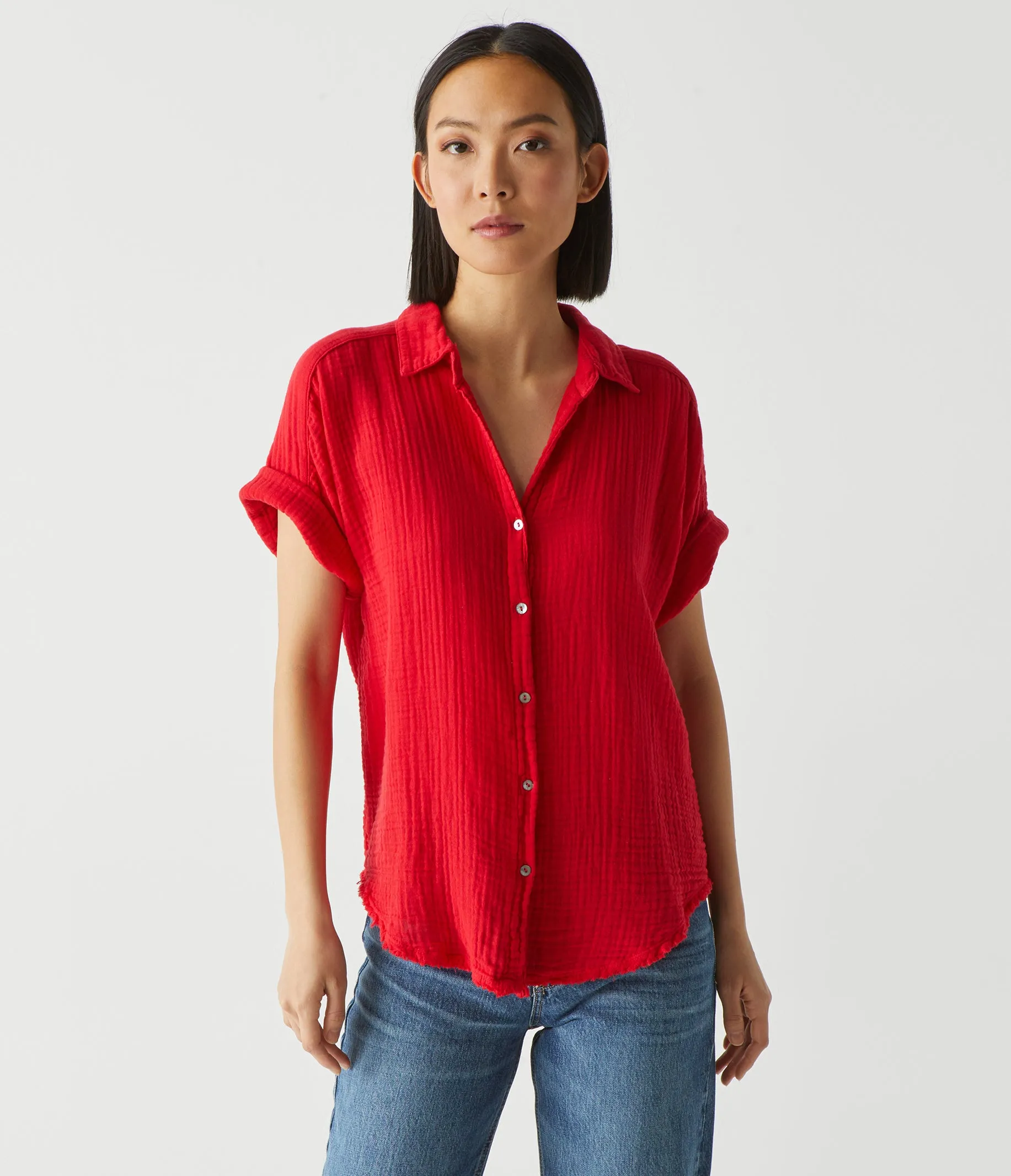 Bailey Gauze Button Down Shirt