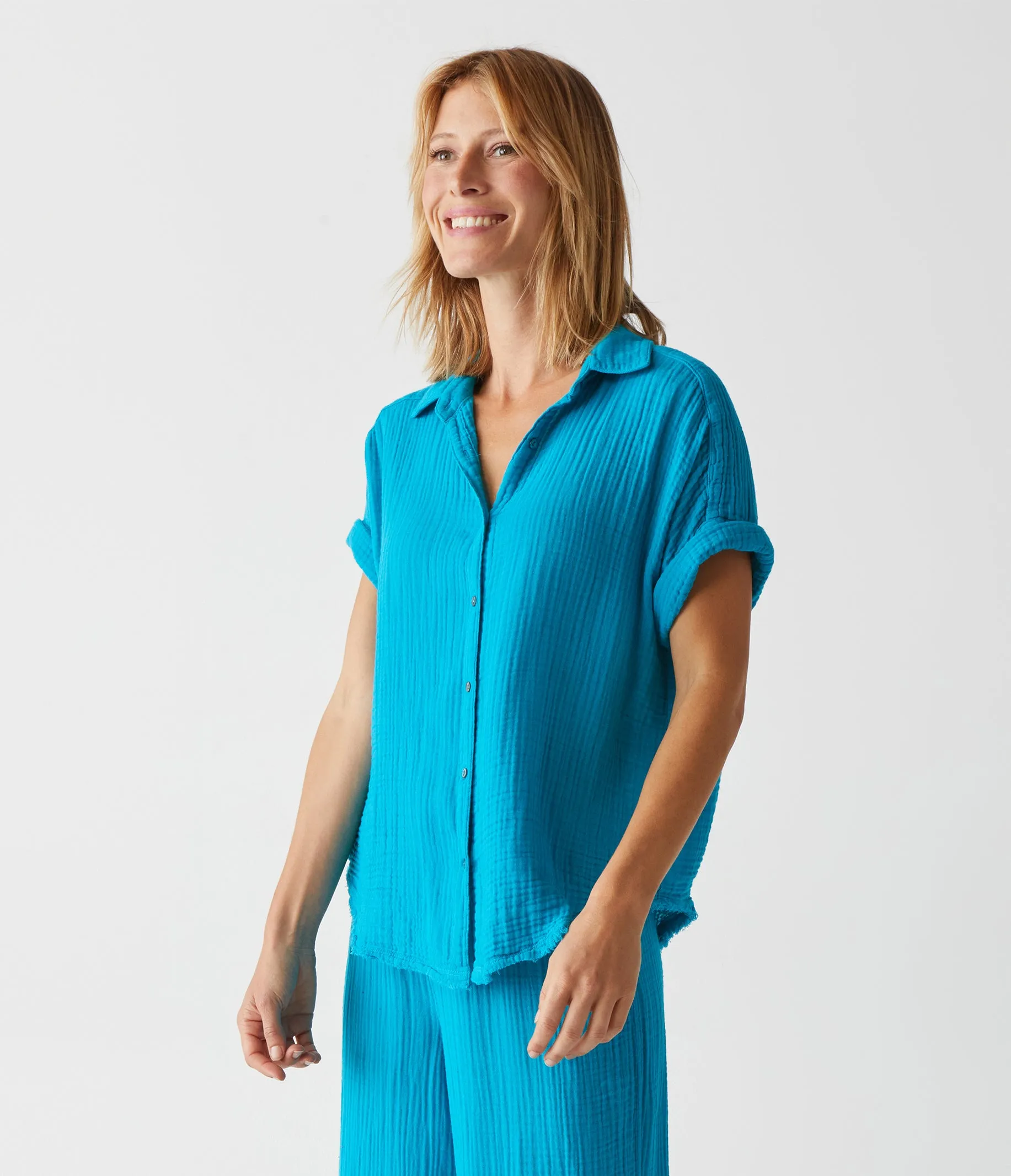 Bailey Gauze Button Down Shirt