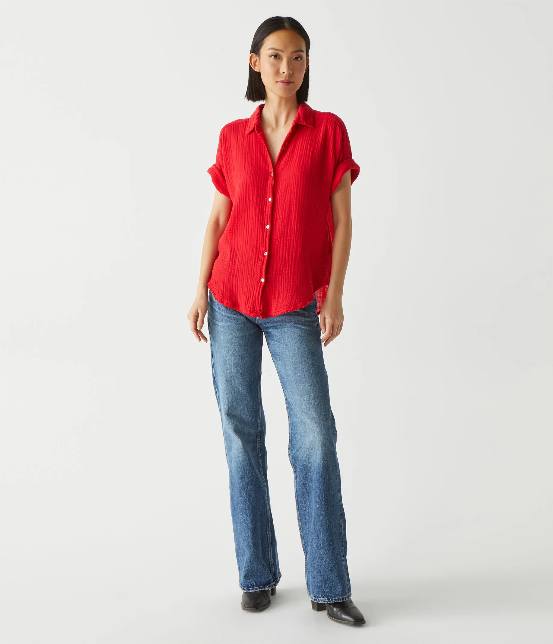 Bailey Gauze Button Down Shirt