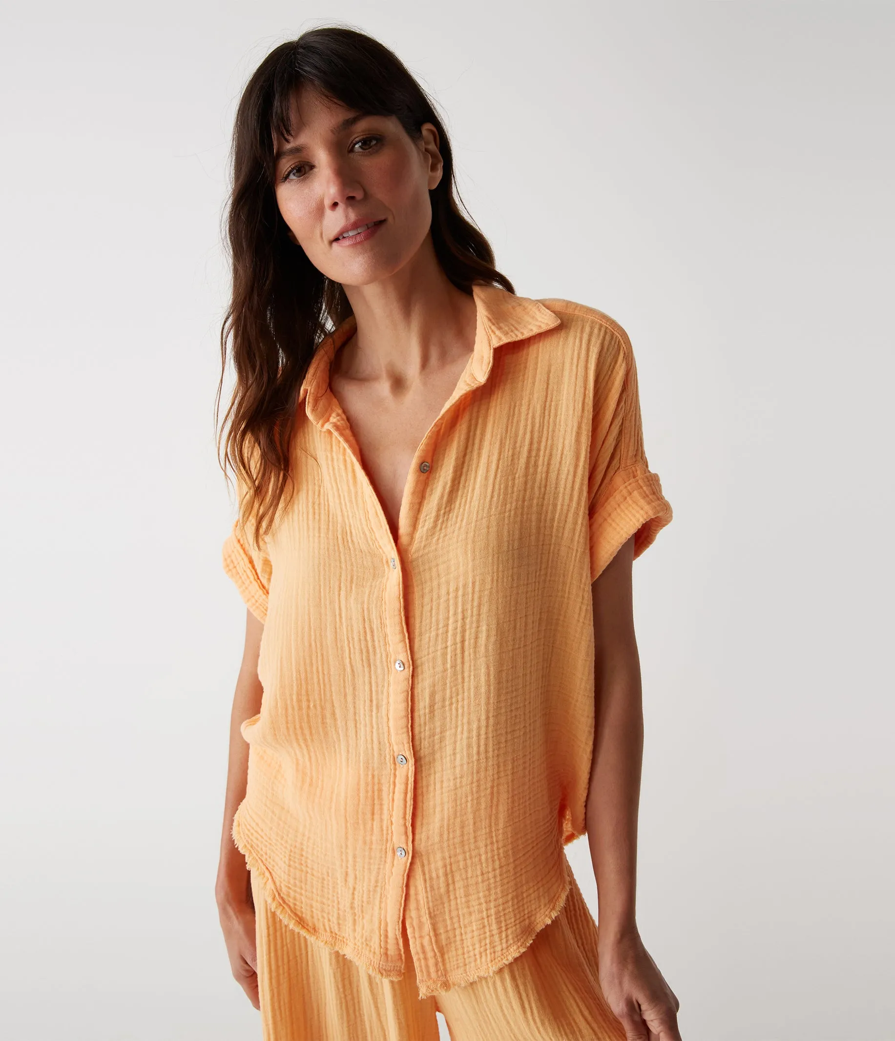 Bailey Gauze Button Down Shirt