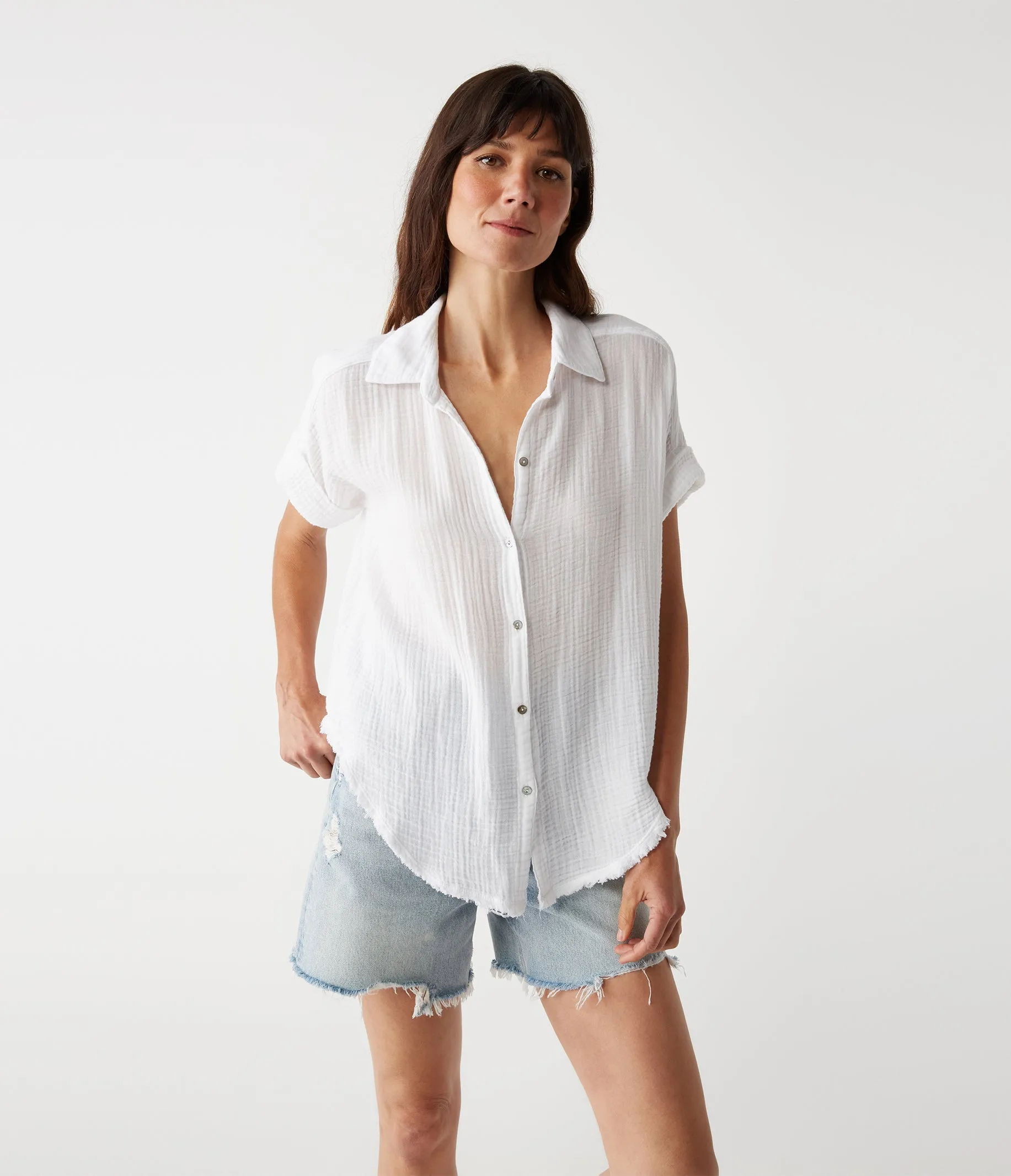 Bailey Gauze Button Down Shirt