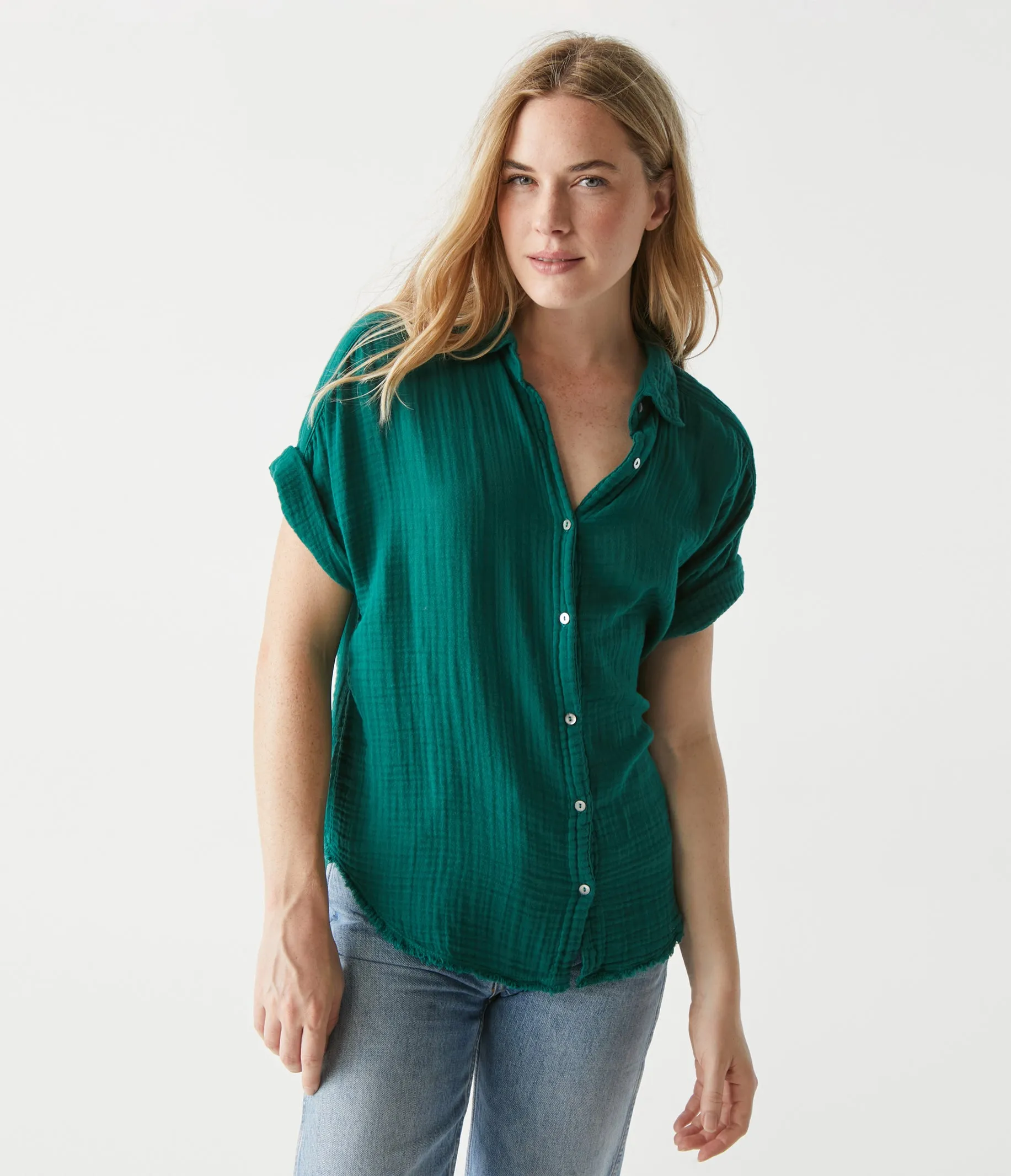 Bailey Gauze Button Down Shirt