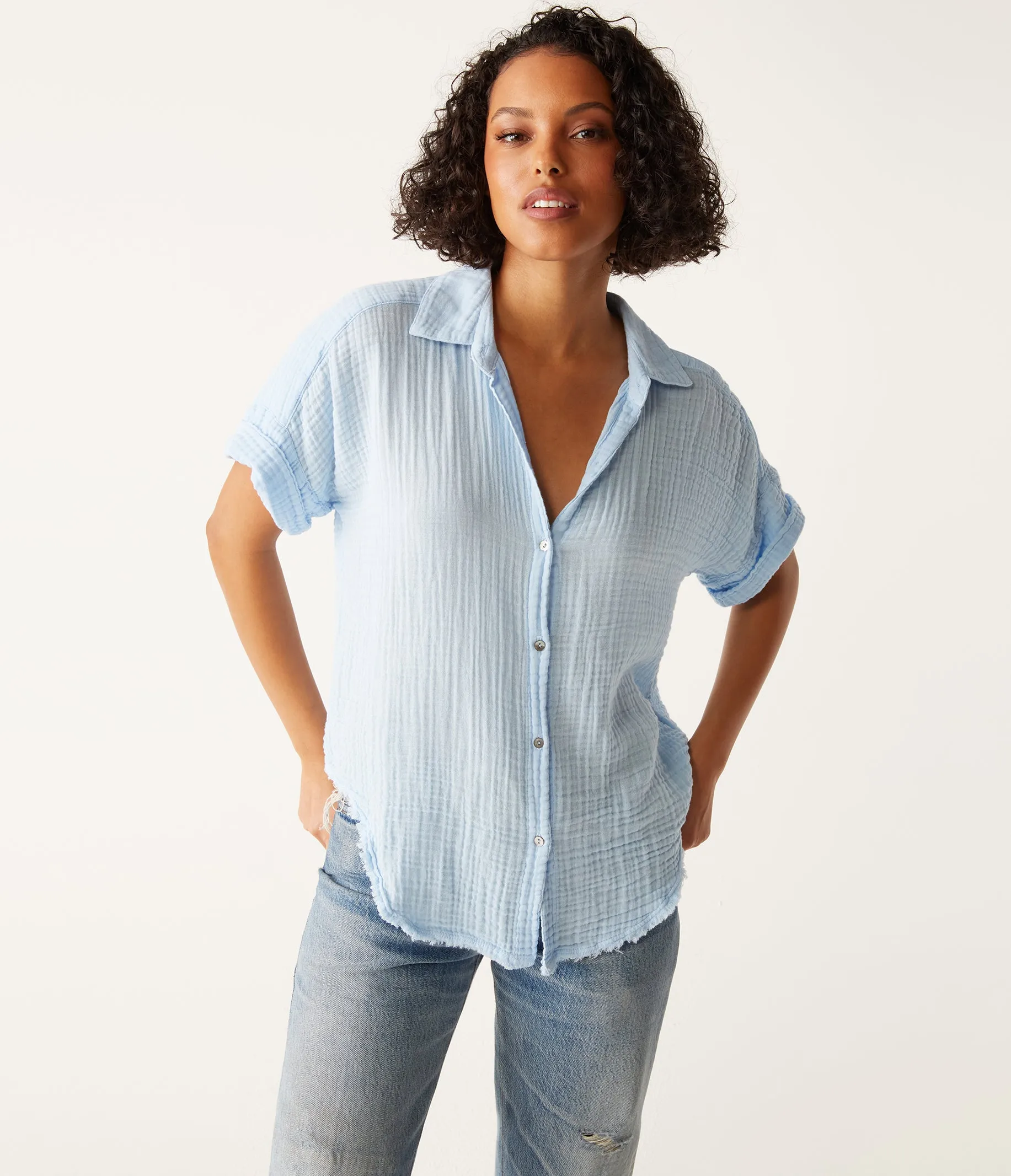 Bailey Gauze Button Down Shirt