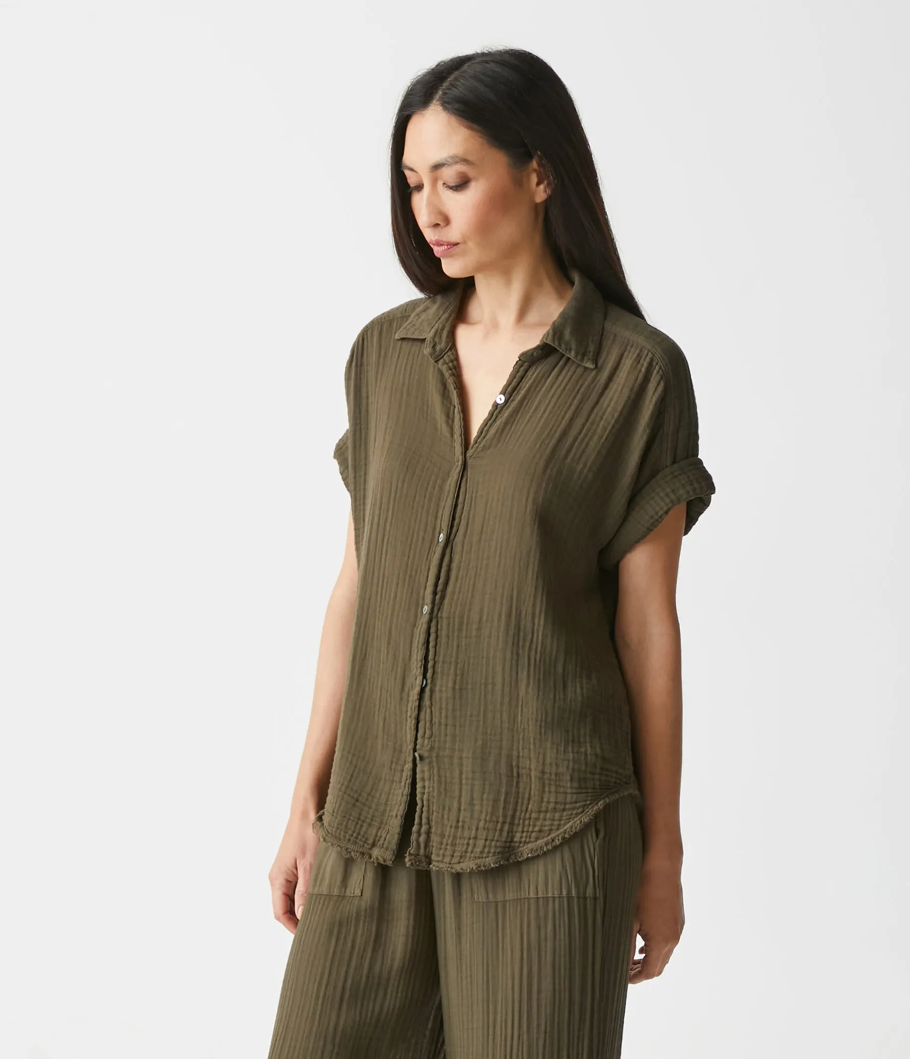 Bailey Gauze Button Down Shirt