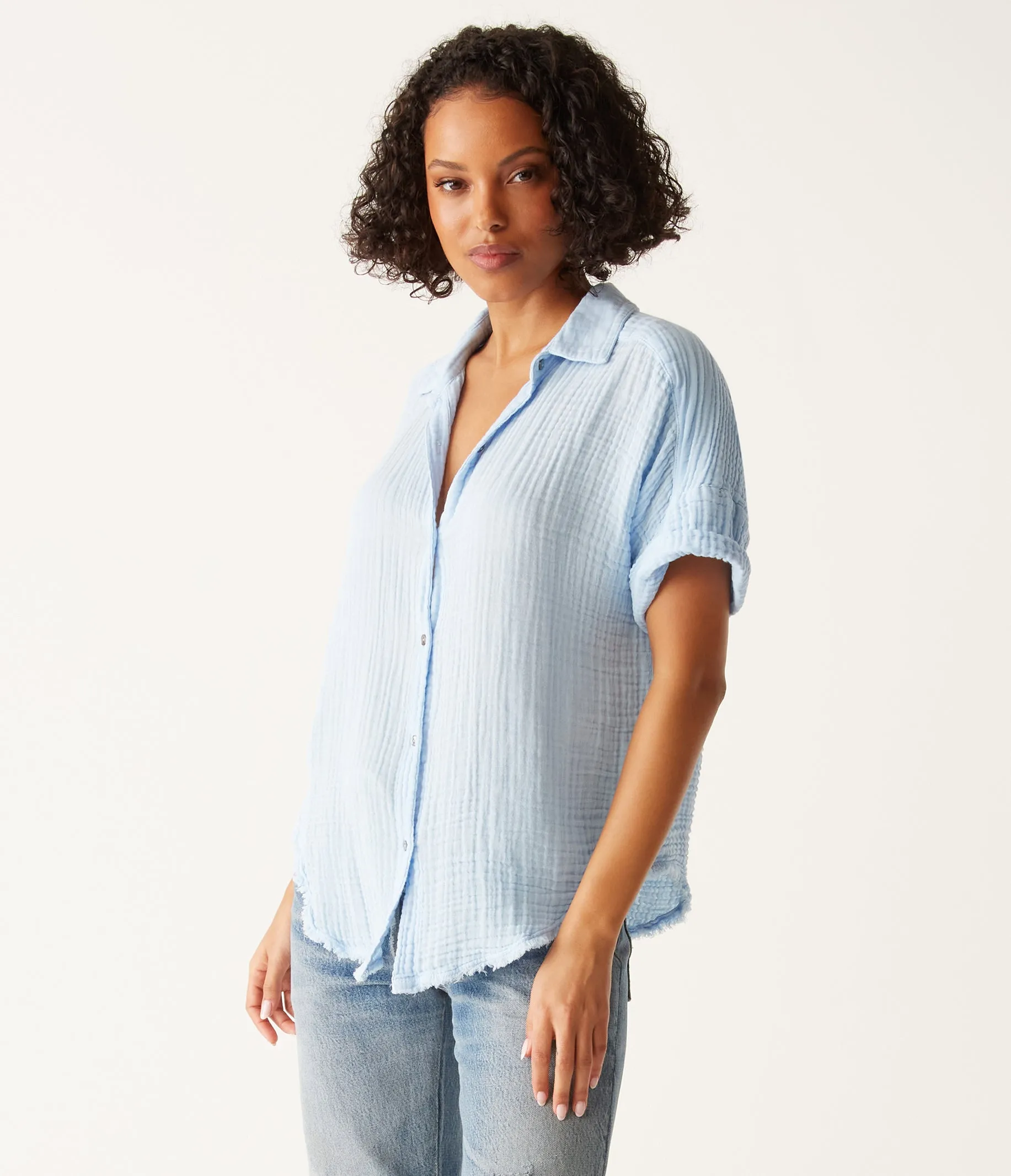 Bailey Gauze Button Down Shirt