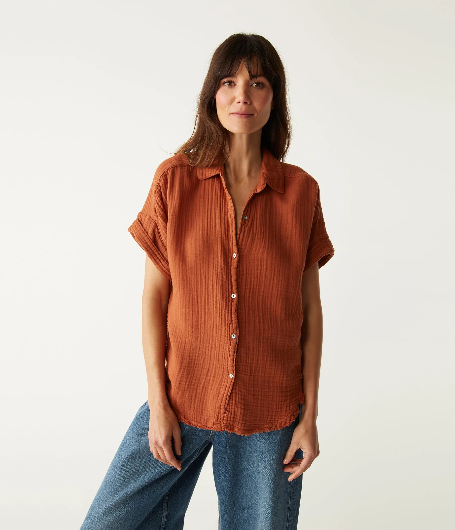 Bailey Gauze Button Down Shirt