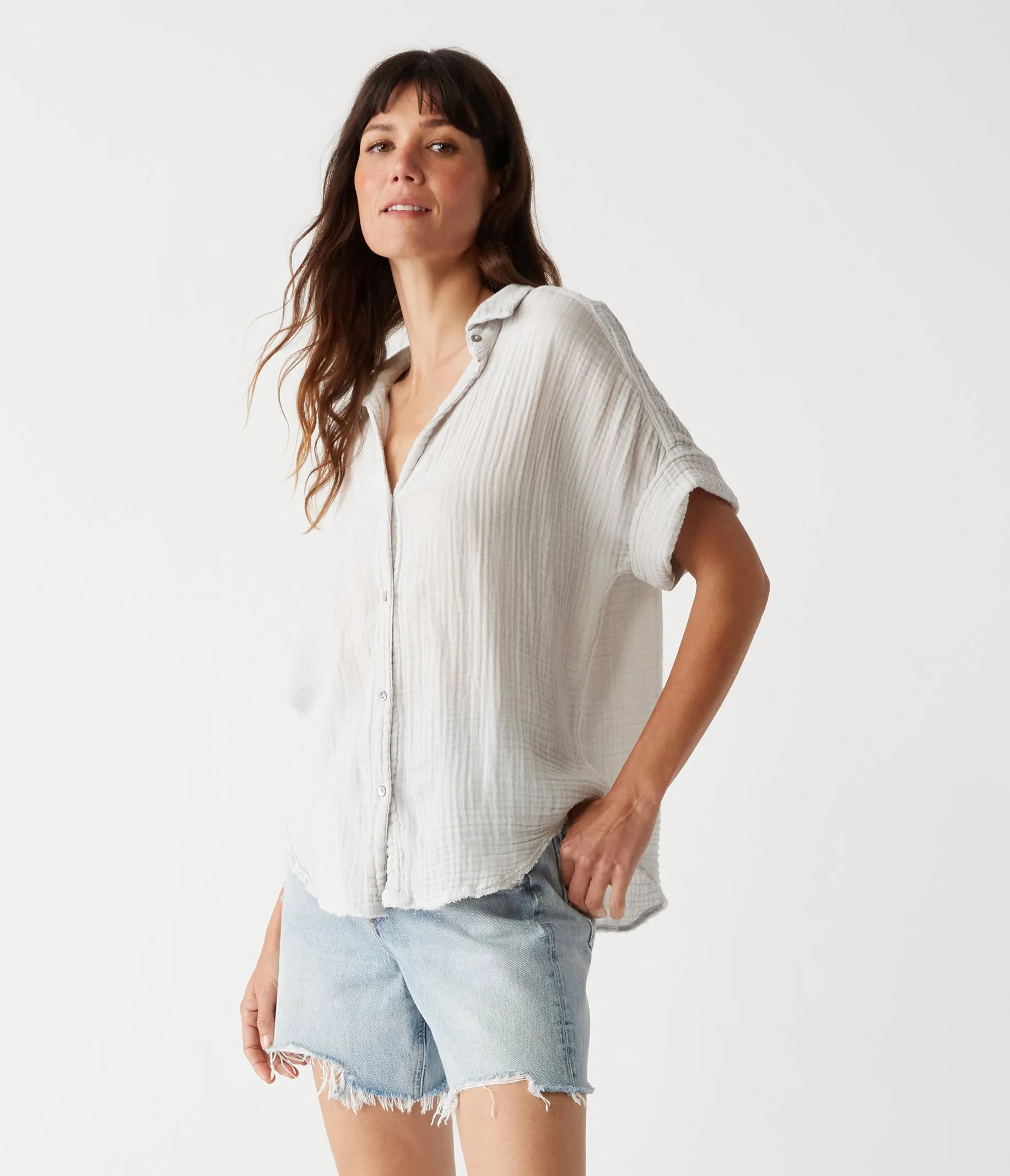 Bailey Gauze Button Down Shirt