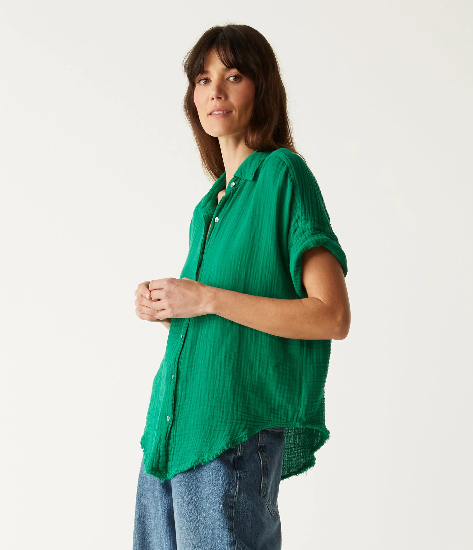 Bailey Gauze Button Down Shirt