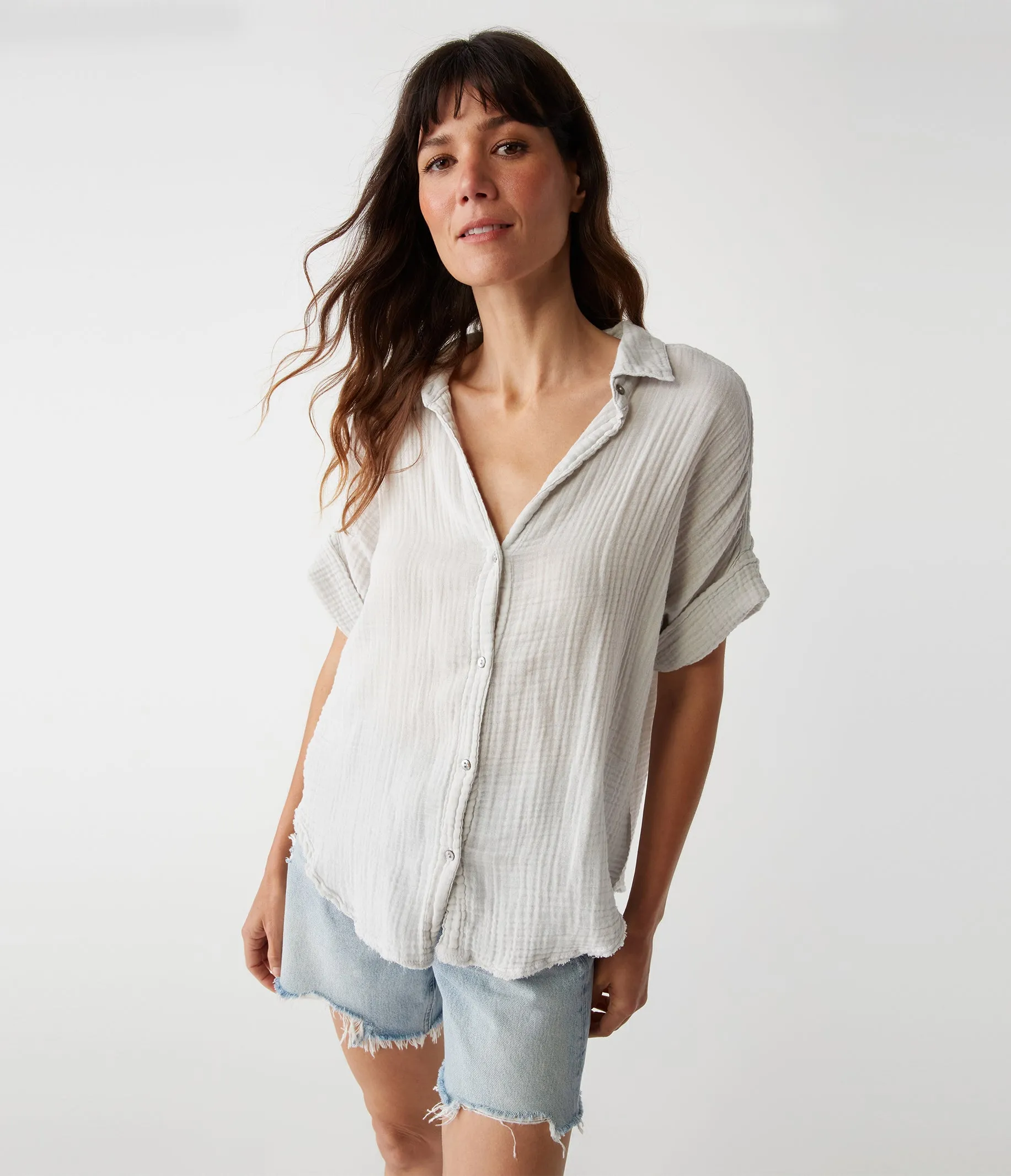 Bailey Gauze Button Down Shirt