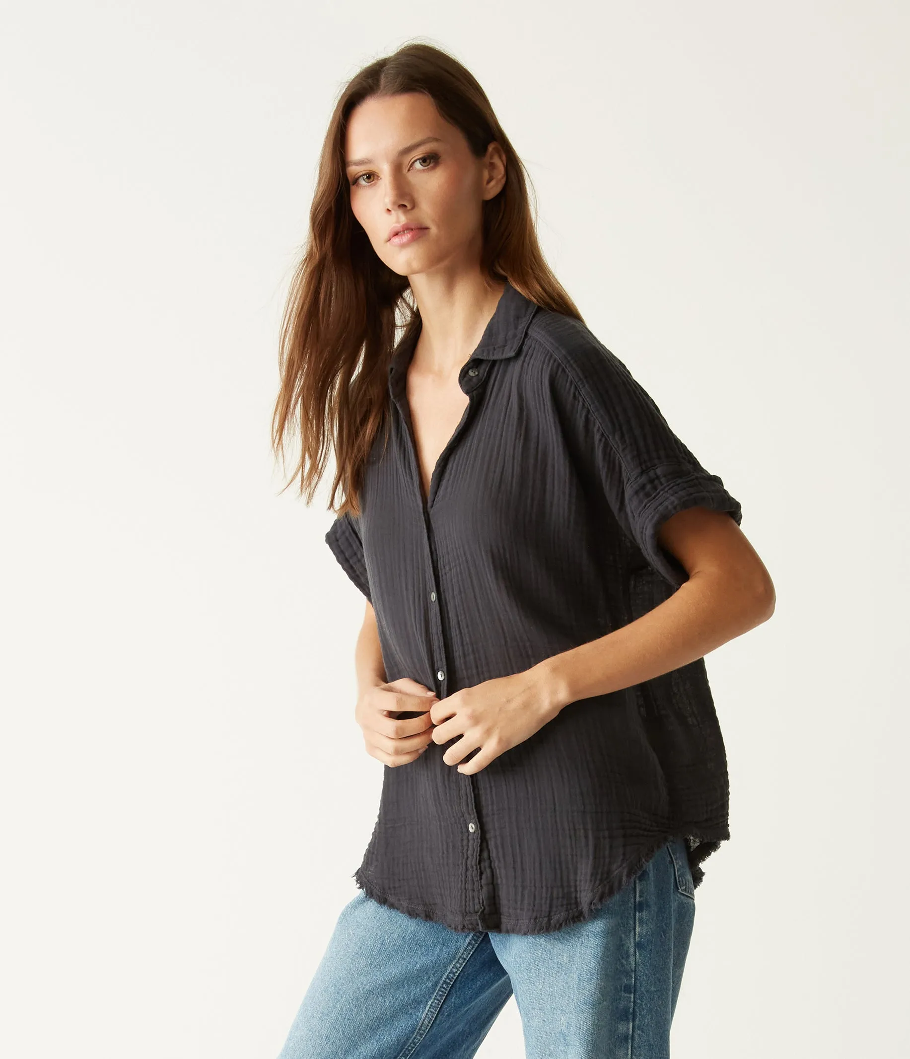 Bailey Gauze Button Down Shirt