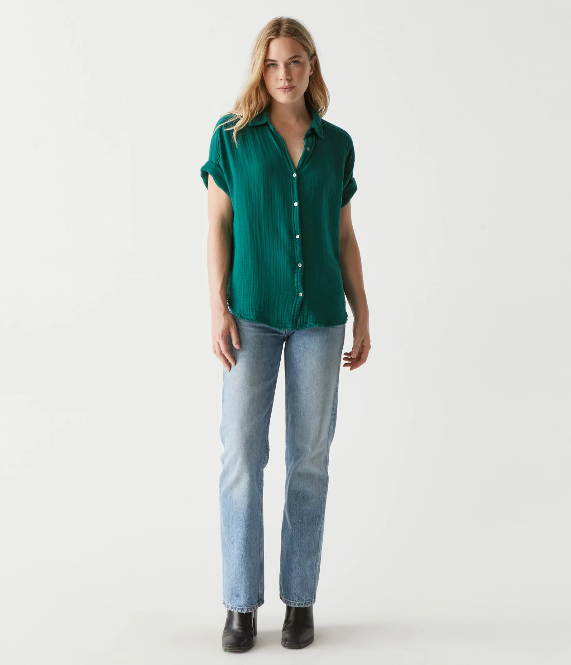 Bailey Gauze Button Down Shirt