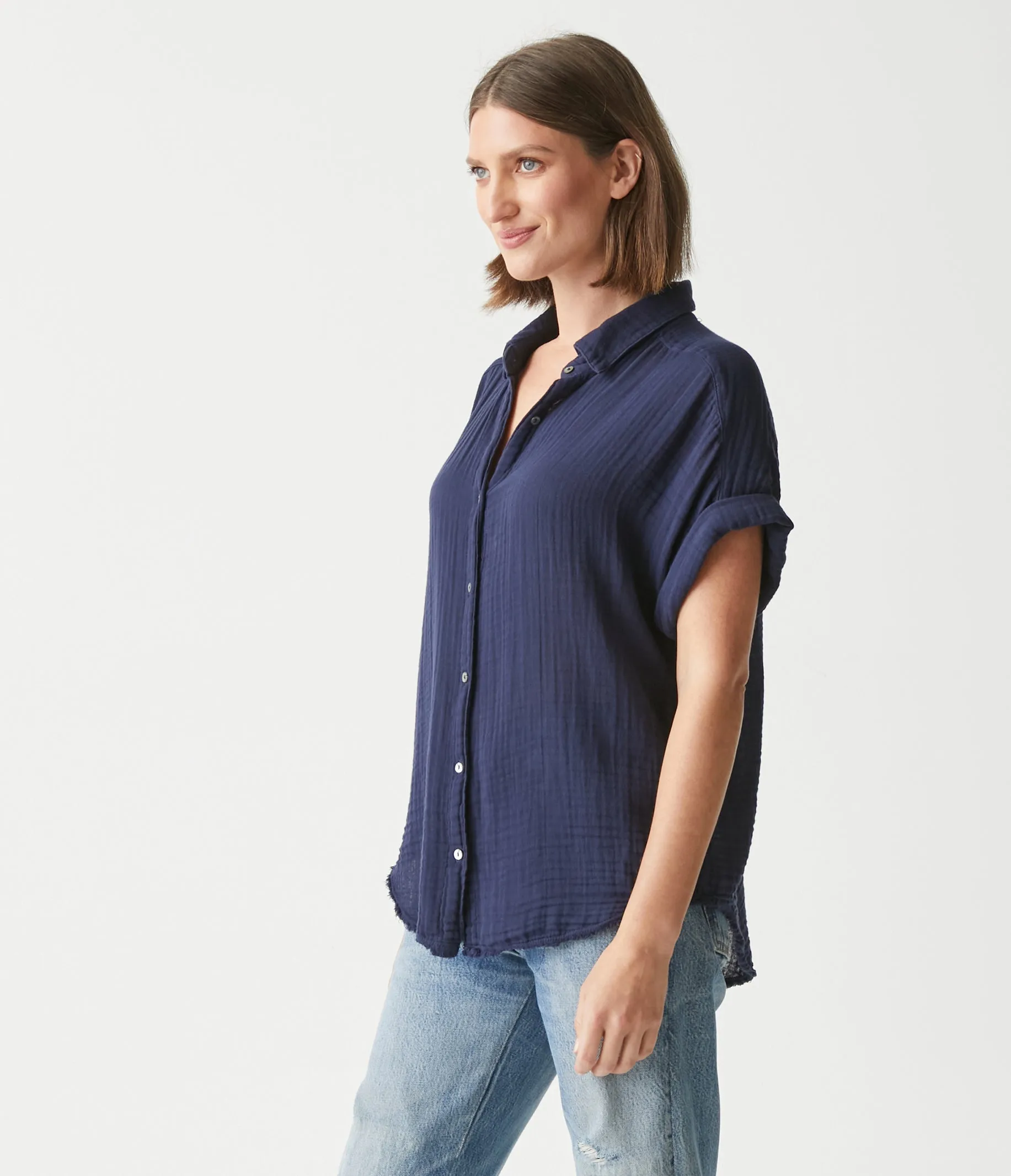 Bailey Gauze Button Down Shirt