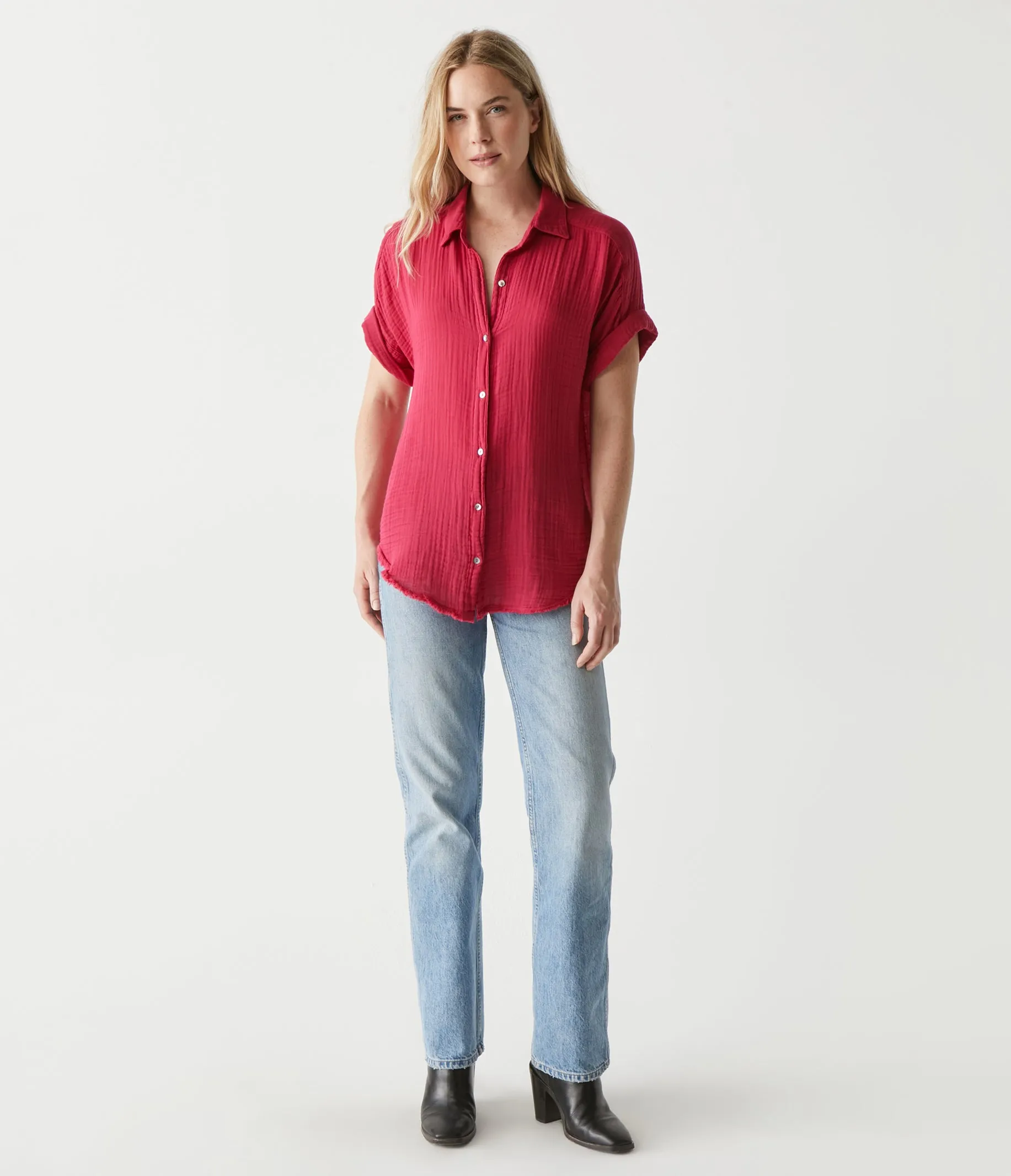 Bailey Gauze Button Down Shirt