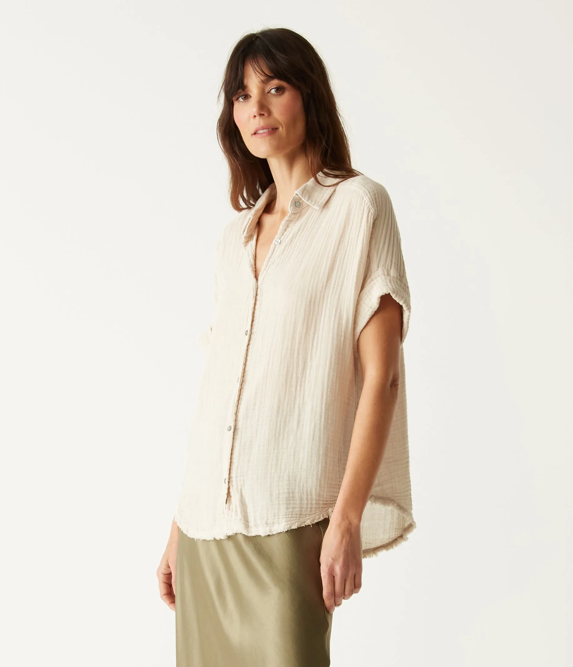 Bailey Gauze Button Down Shirt