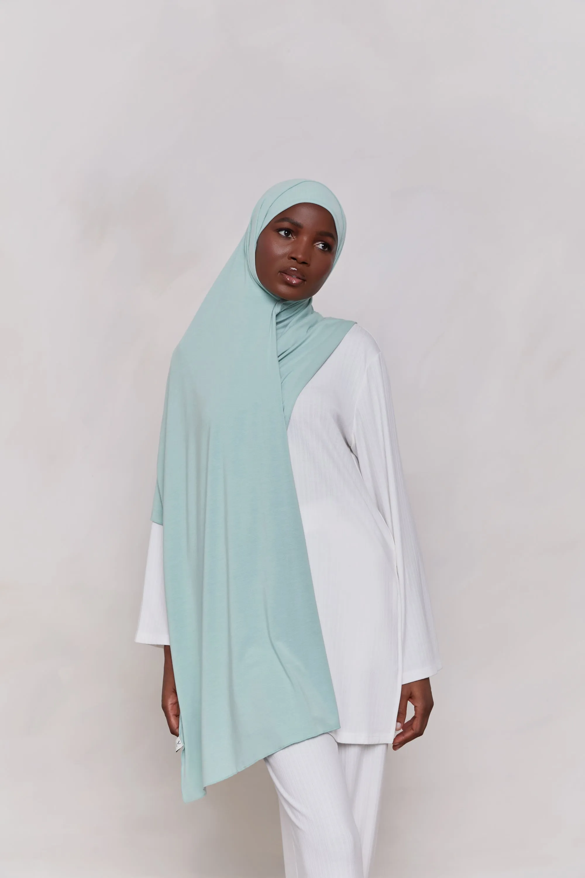 Bamboo Jersey Hijab - Mist