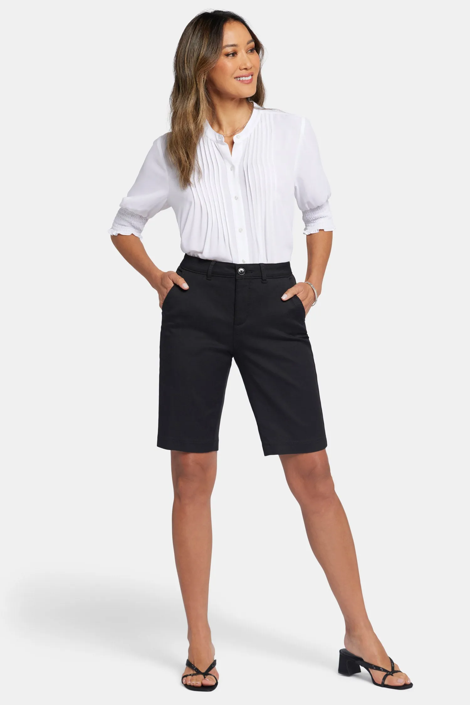 Bermuda Shorts In Petite - Black