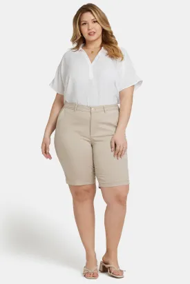 Bermuda Shorts in Plus Size - Feather