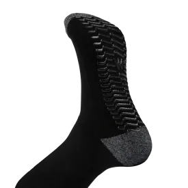 Black Charcoal - Grip Socks - Wide calf