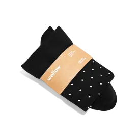 Black Dot - Wide Calf - 3 pack